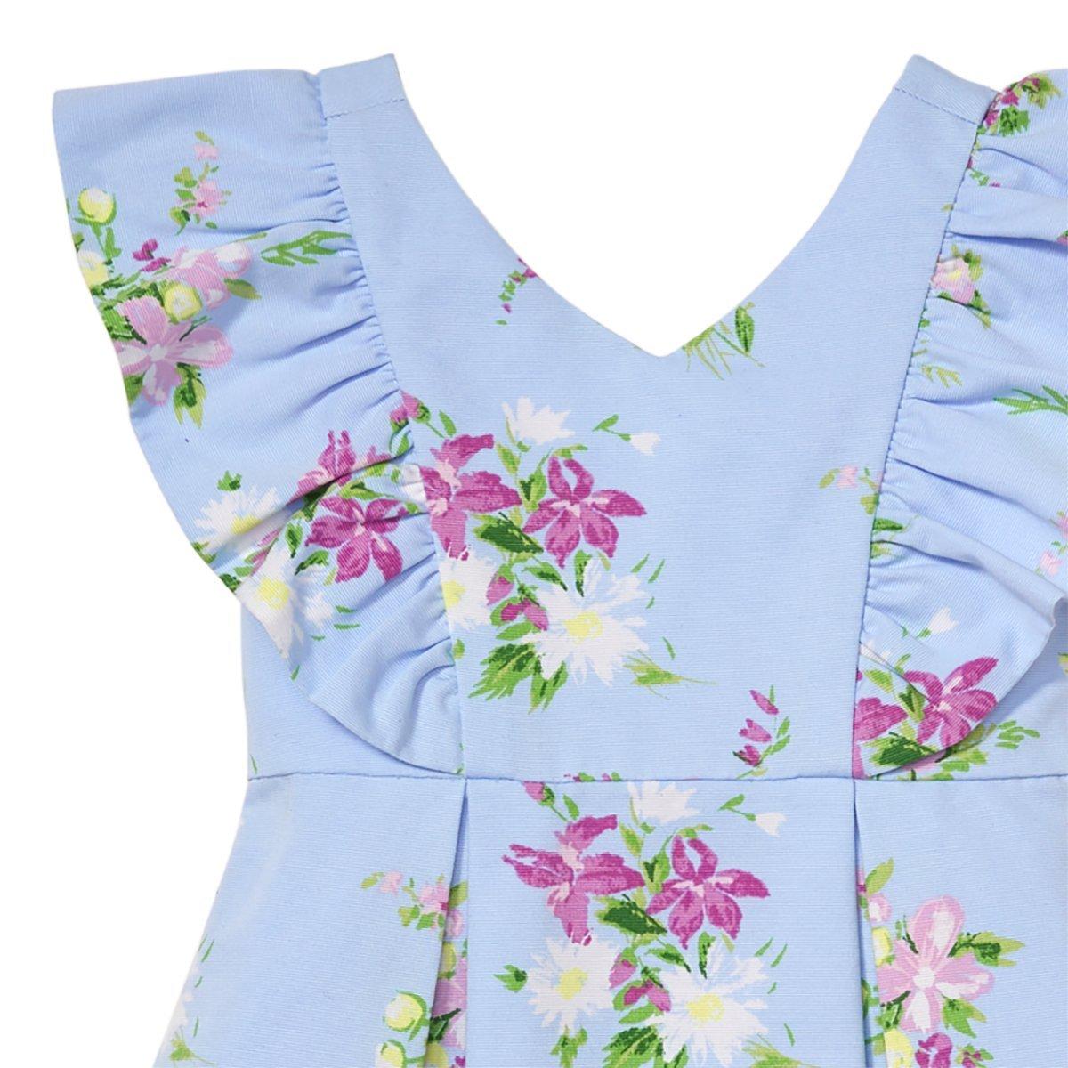 Ruffle Sleeve Floral Dress image number 2
