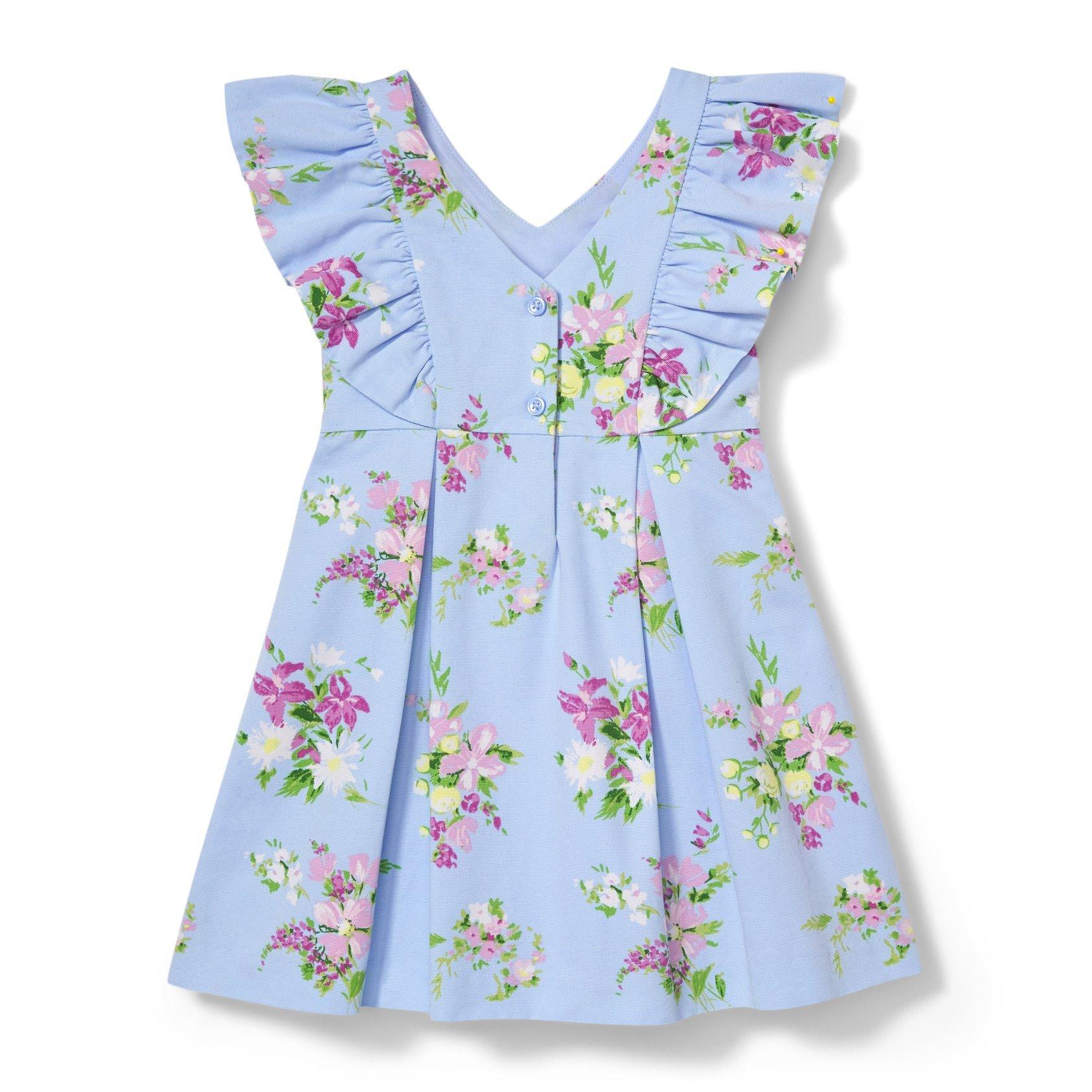 Ruffle Sleeve Floral Dress image number 1