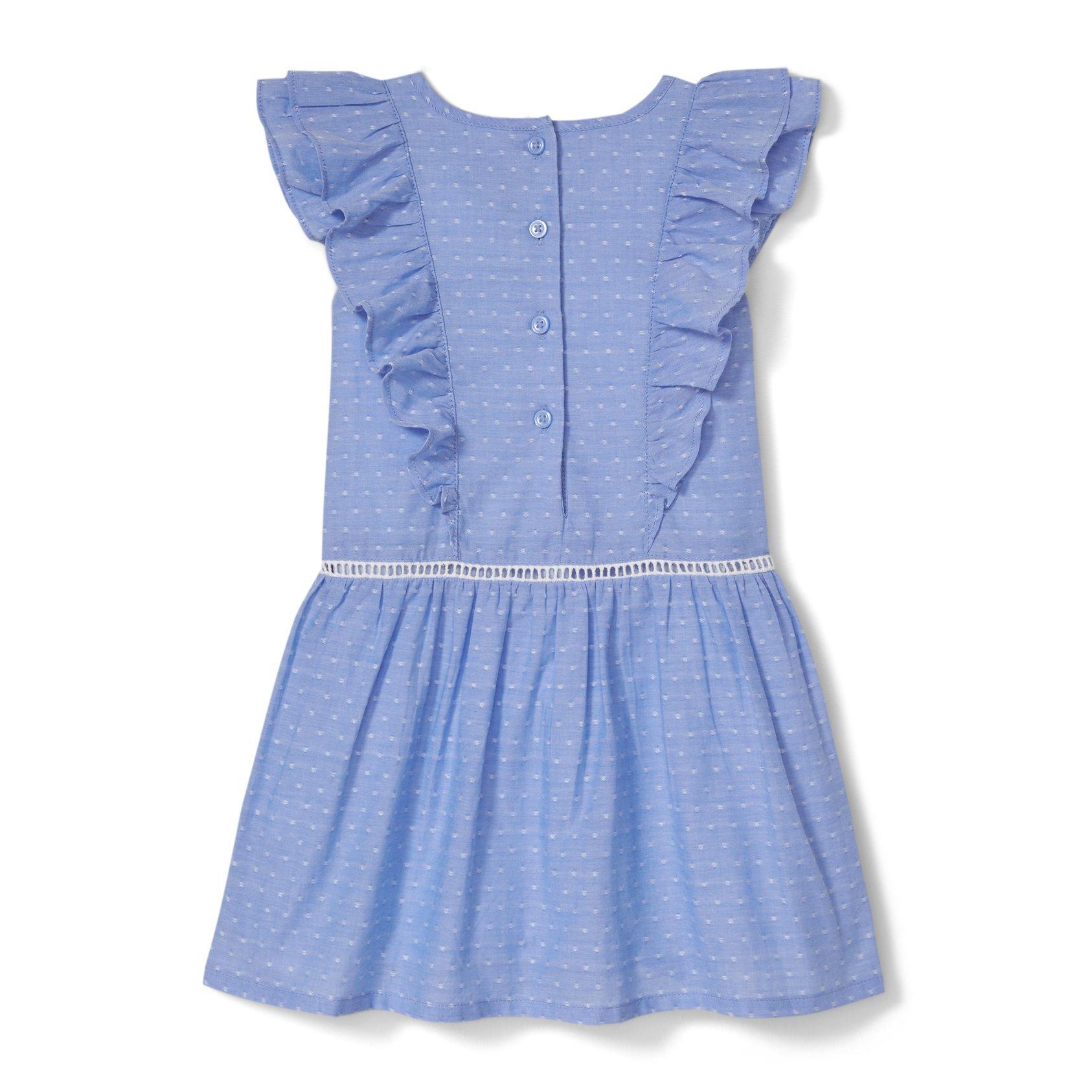 Swiss Dot Ruffle Trim Dress  image number 1