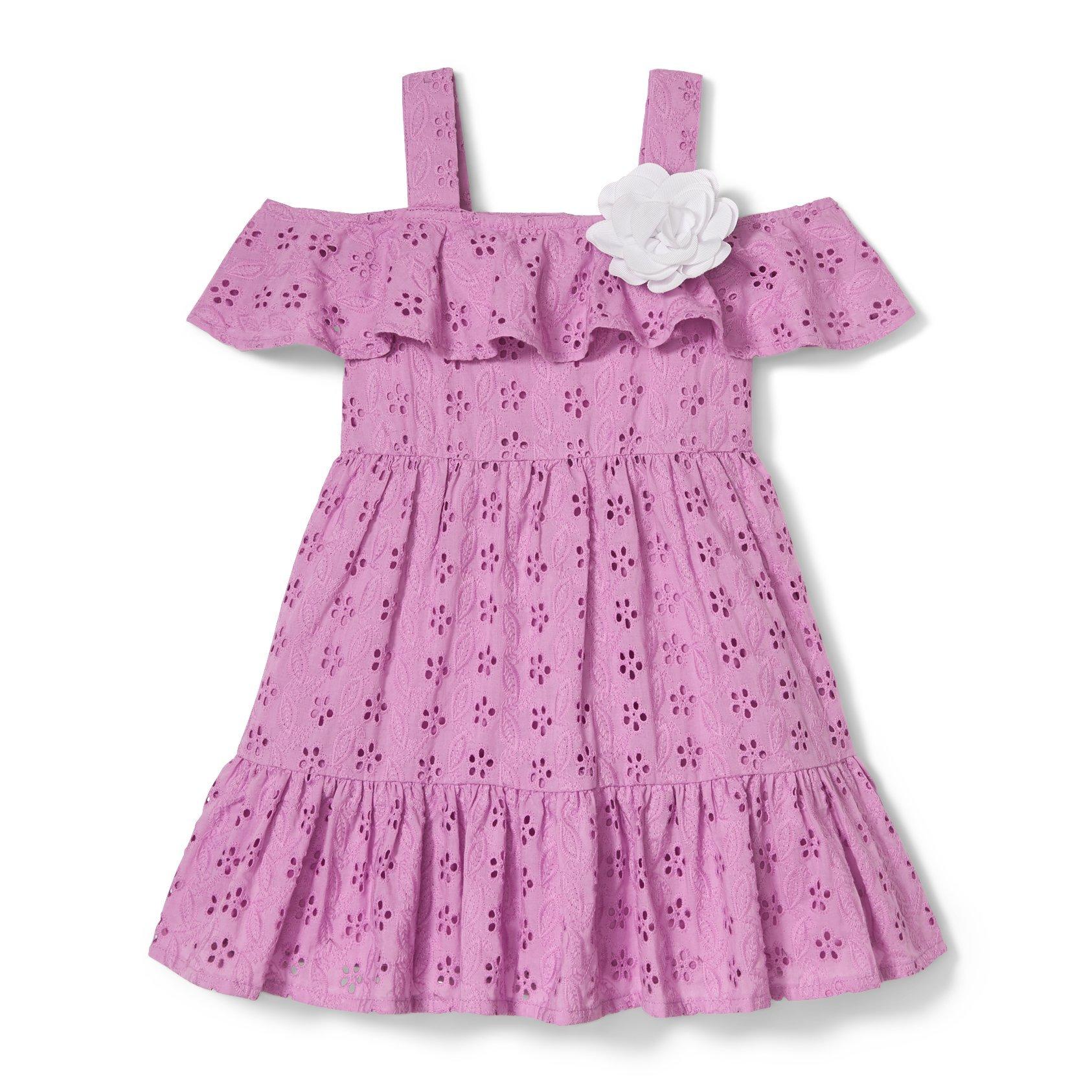 Eyelet Cold Shoulder Dress image number 0