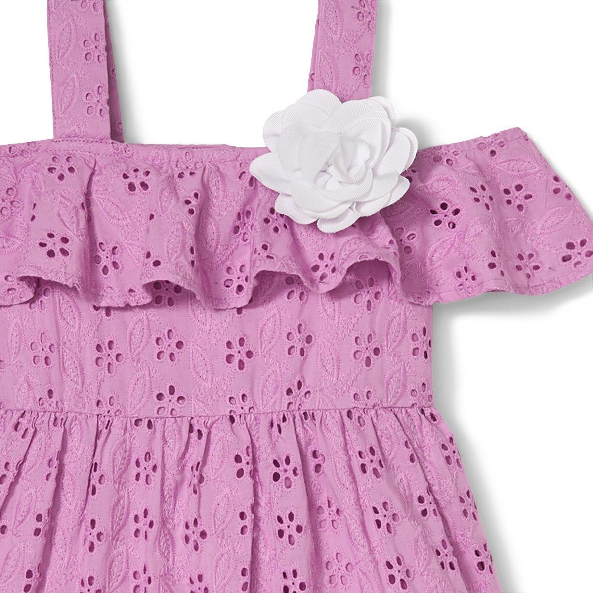 Eyelet Cold Shoulder Dress image number 2
