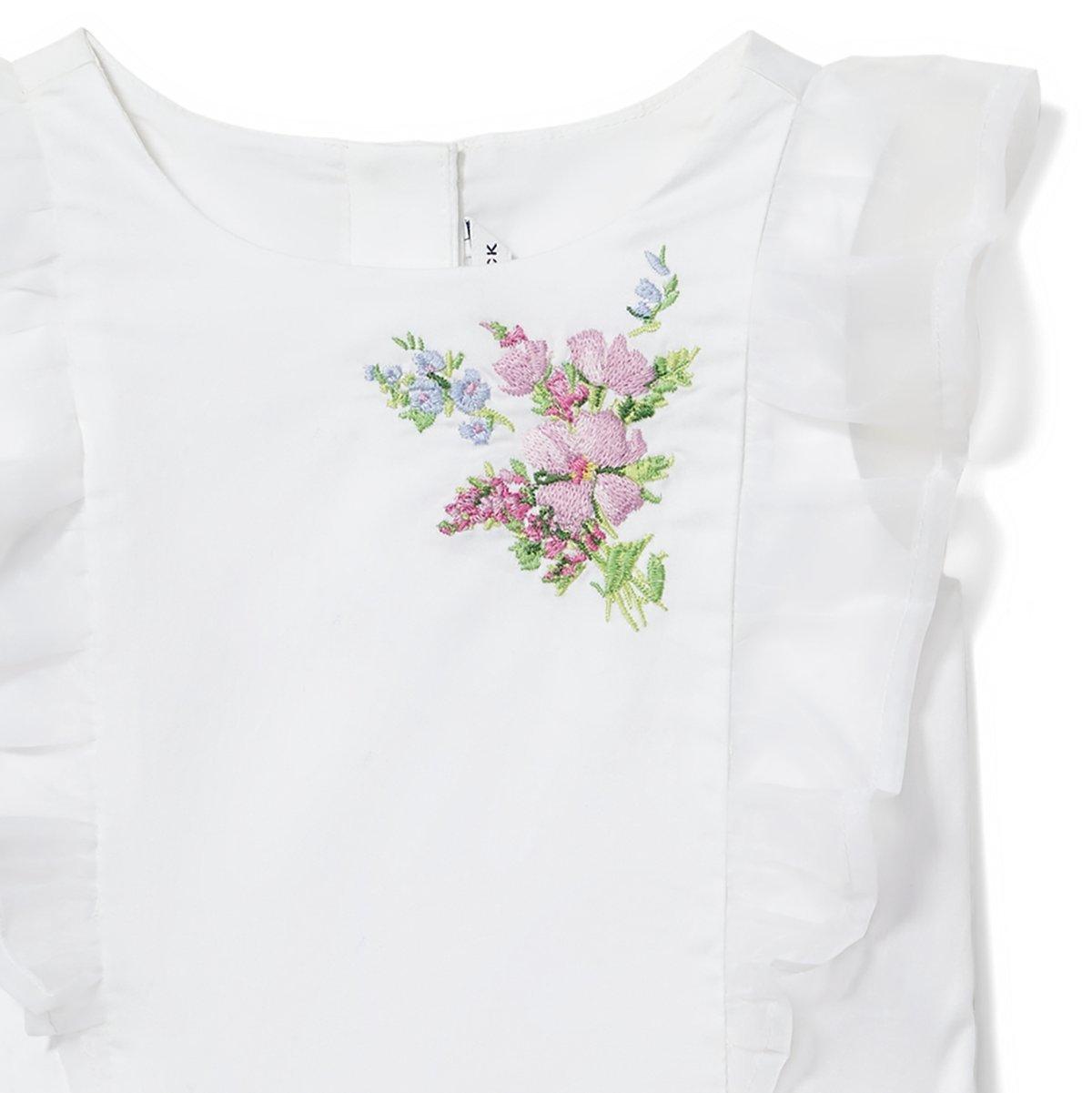 Embroidered Peplum Top image number 3