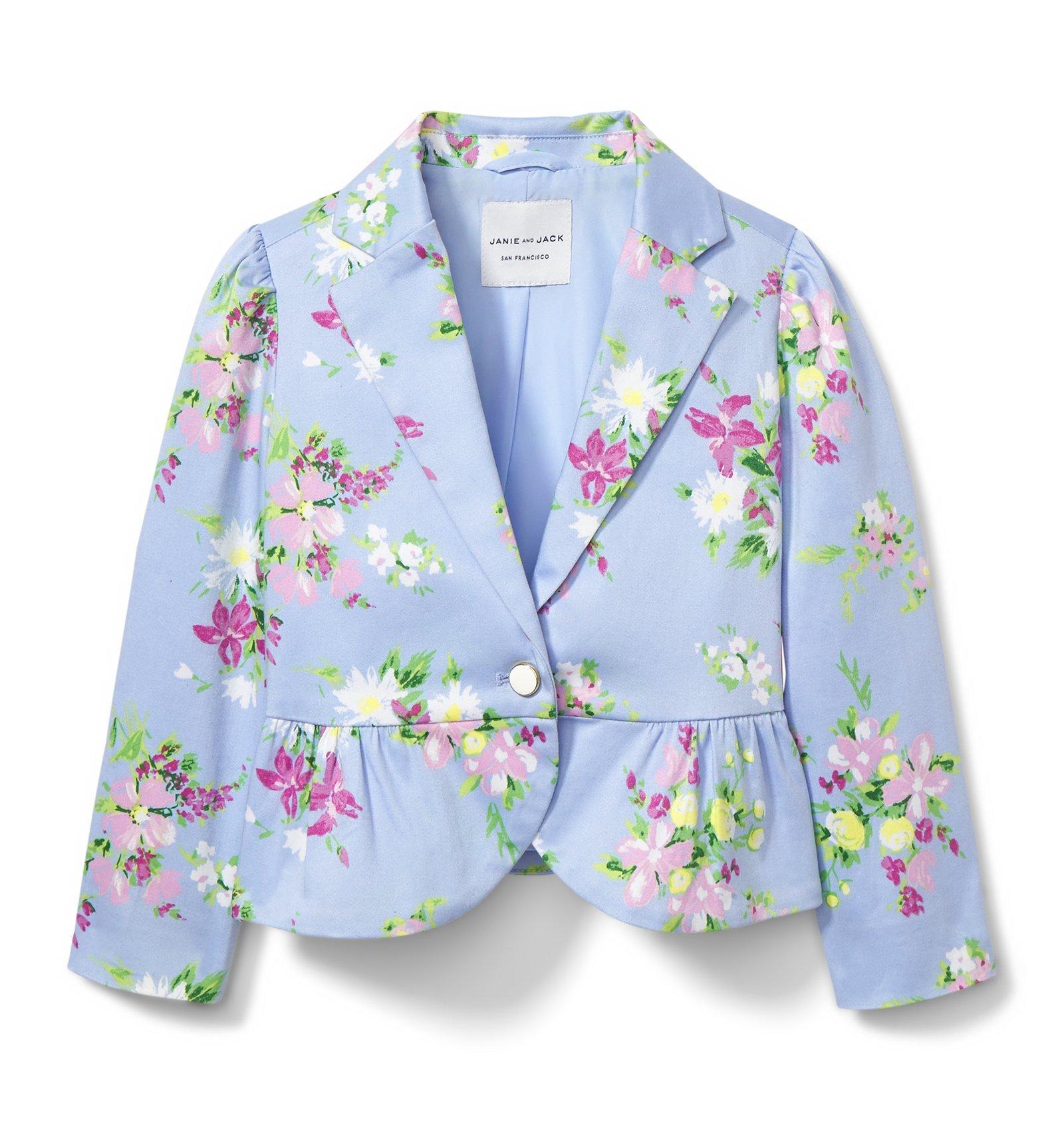 Floral Peplum Blazer image number 0