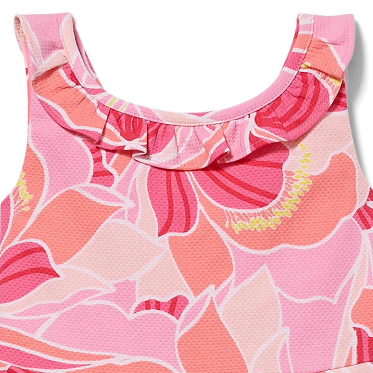 Peony Print Pique Dress image number 3