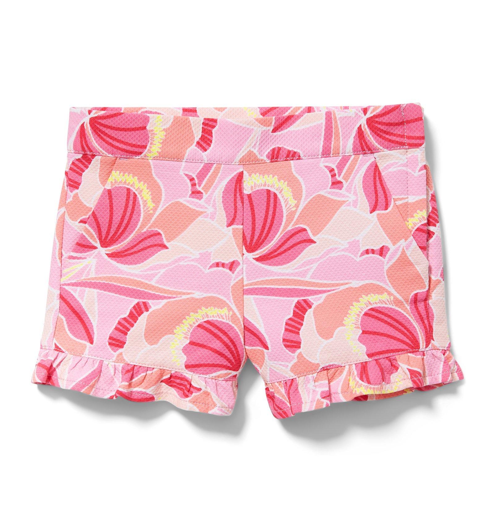 Peony Print Ruffle Short image number 0