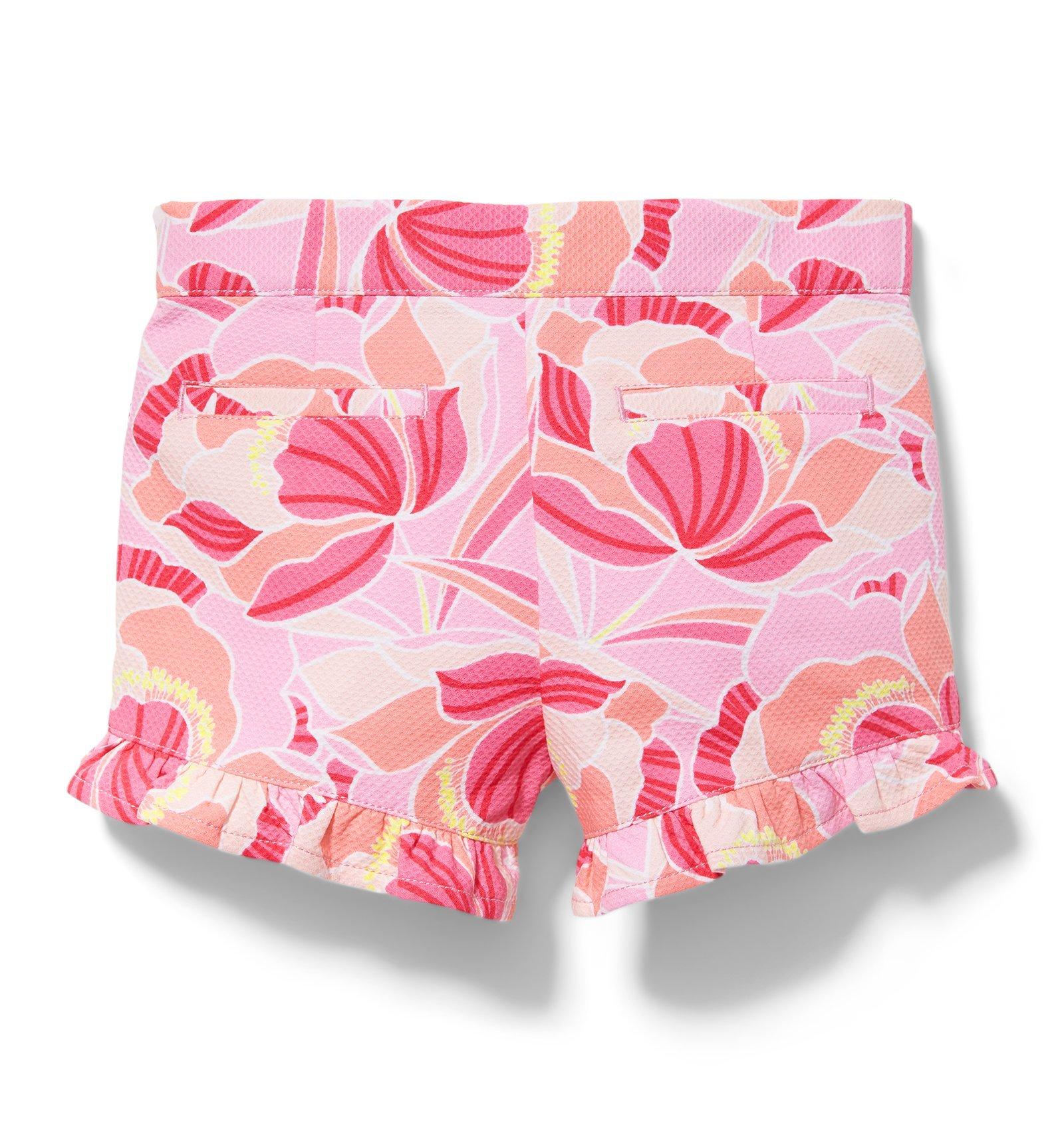 Peony Print Ruffle Short image number 1