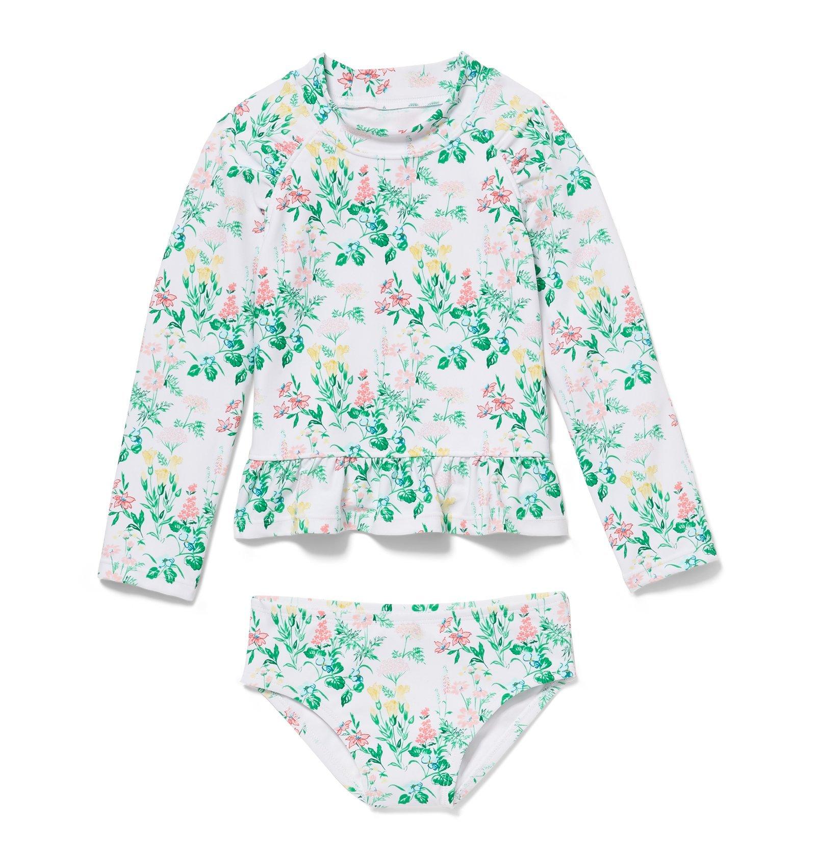 Floral Rash Guard Set image number 0