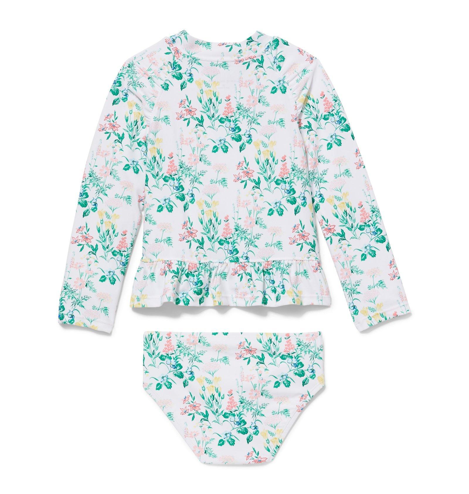 Floral Rash Guard Set image number 1