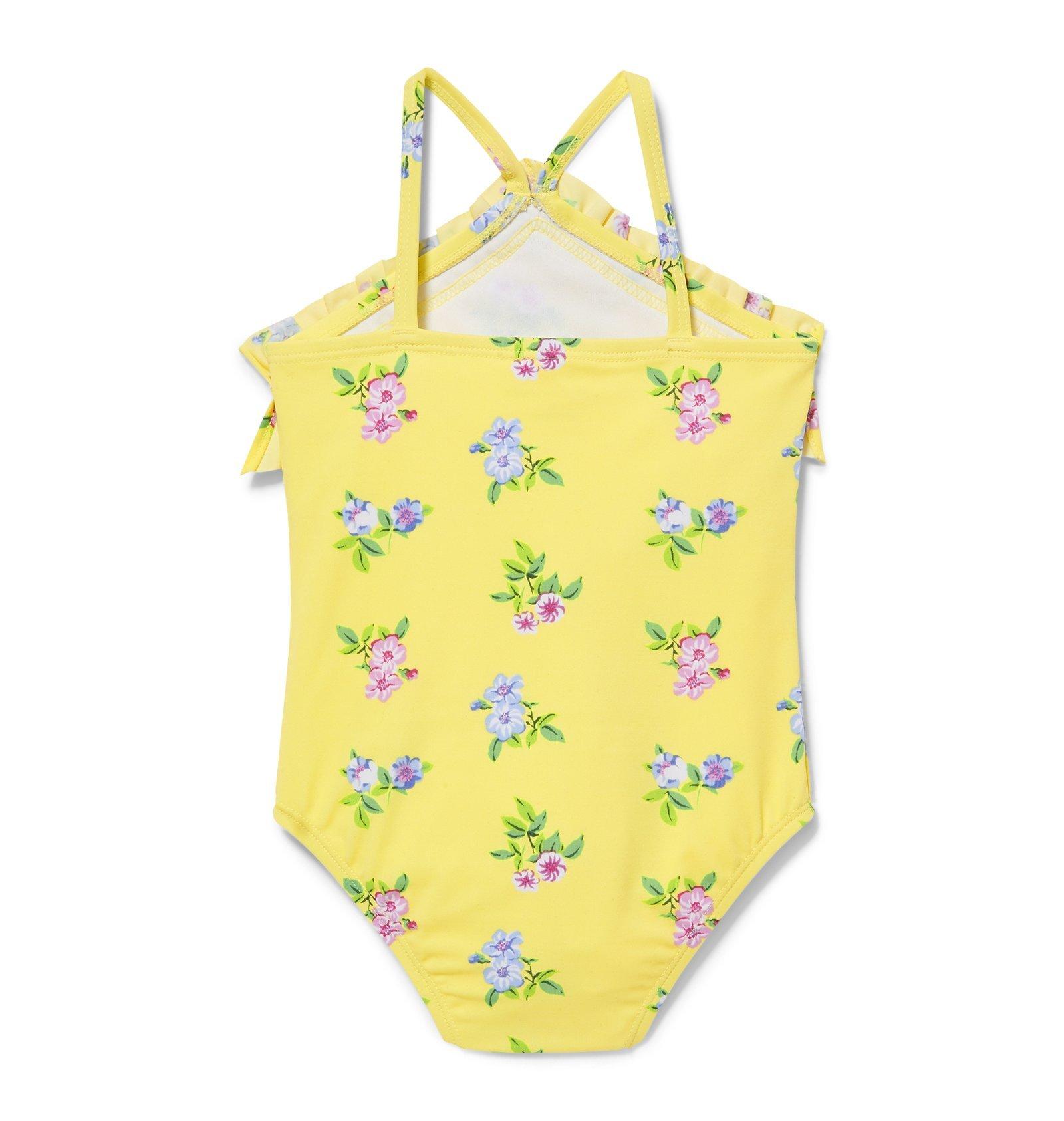 Floral Ruffled Swimsuit image number 1