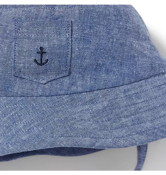 Linen Chambray Bucket Hat image number 1