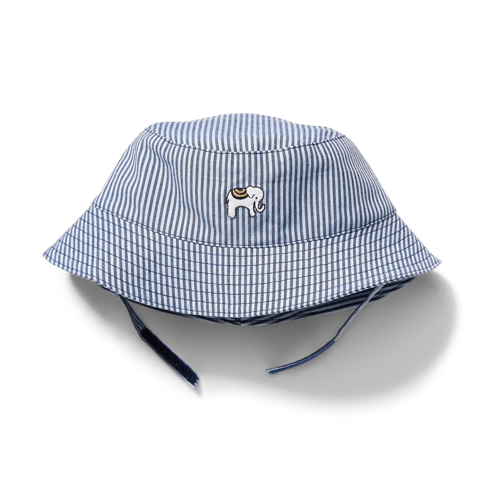 Elephant Striped Bucket Hat