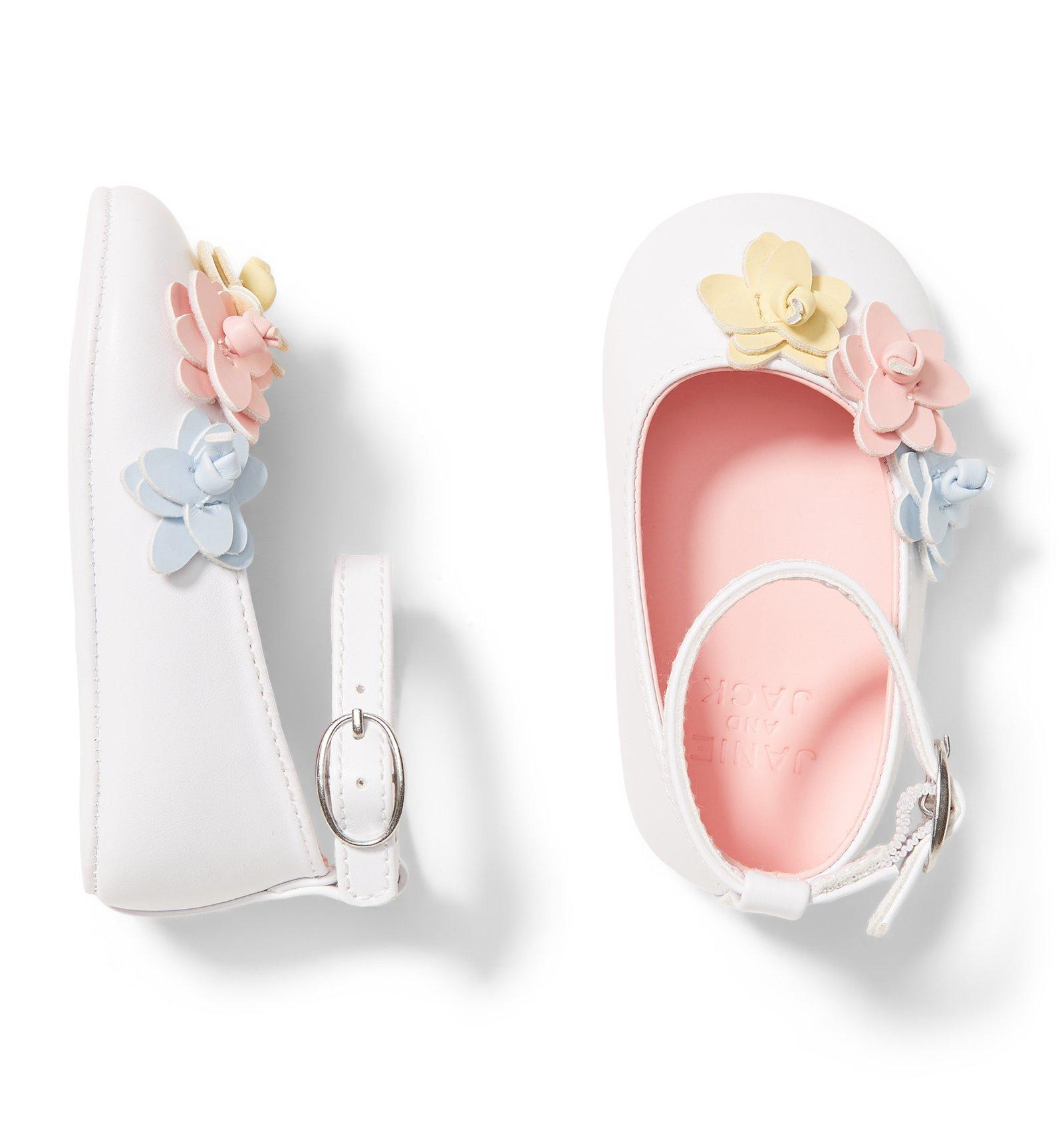 Floral Crib Shoes image number 0