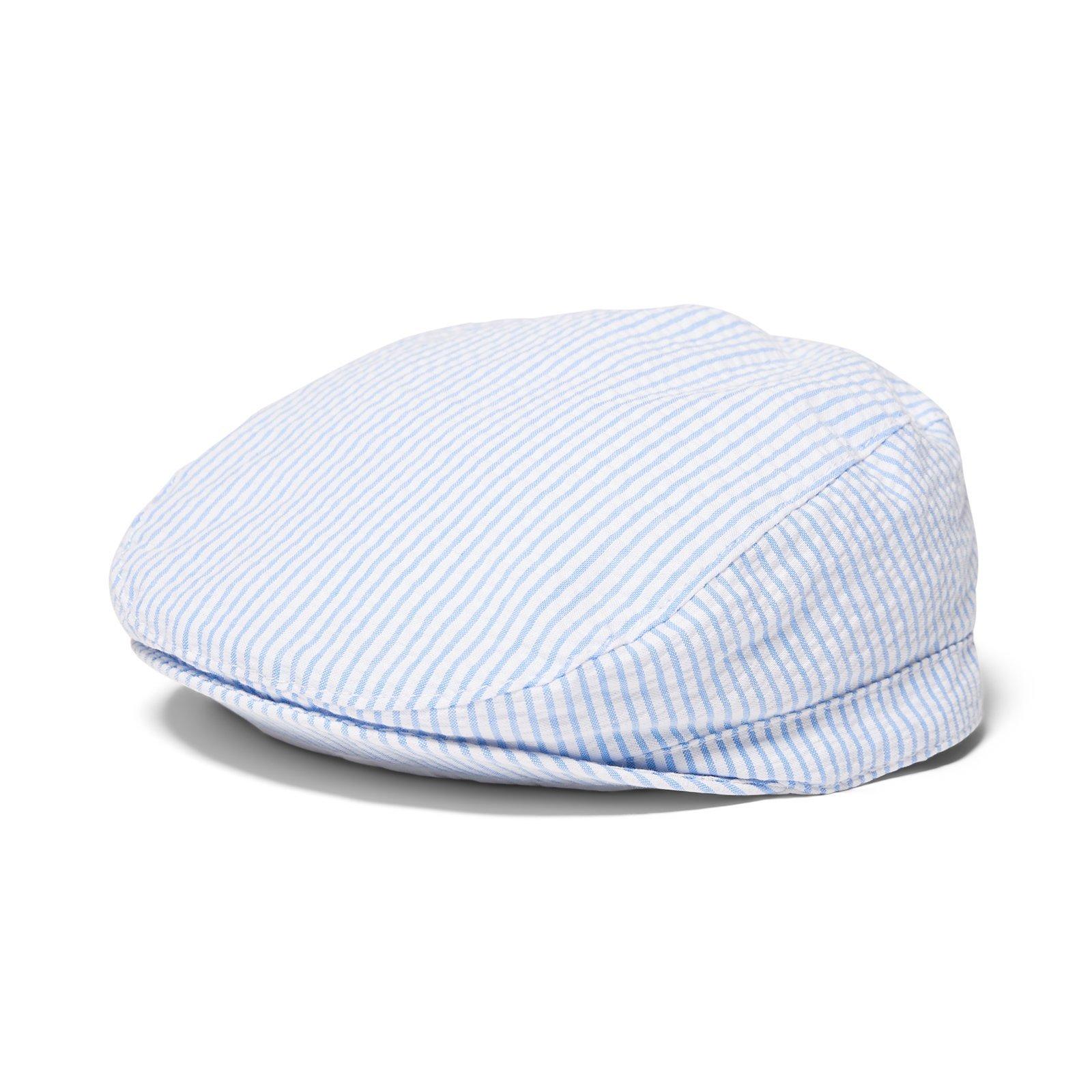 Seersucker Newsboy Cap