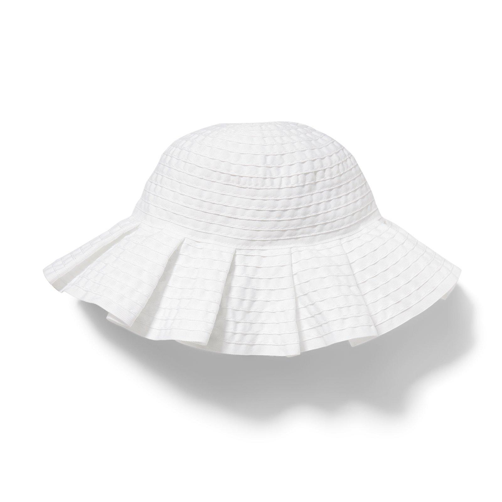 Pleated Ribbon Sun Hat image number 0