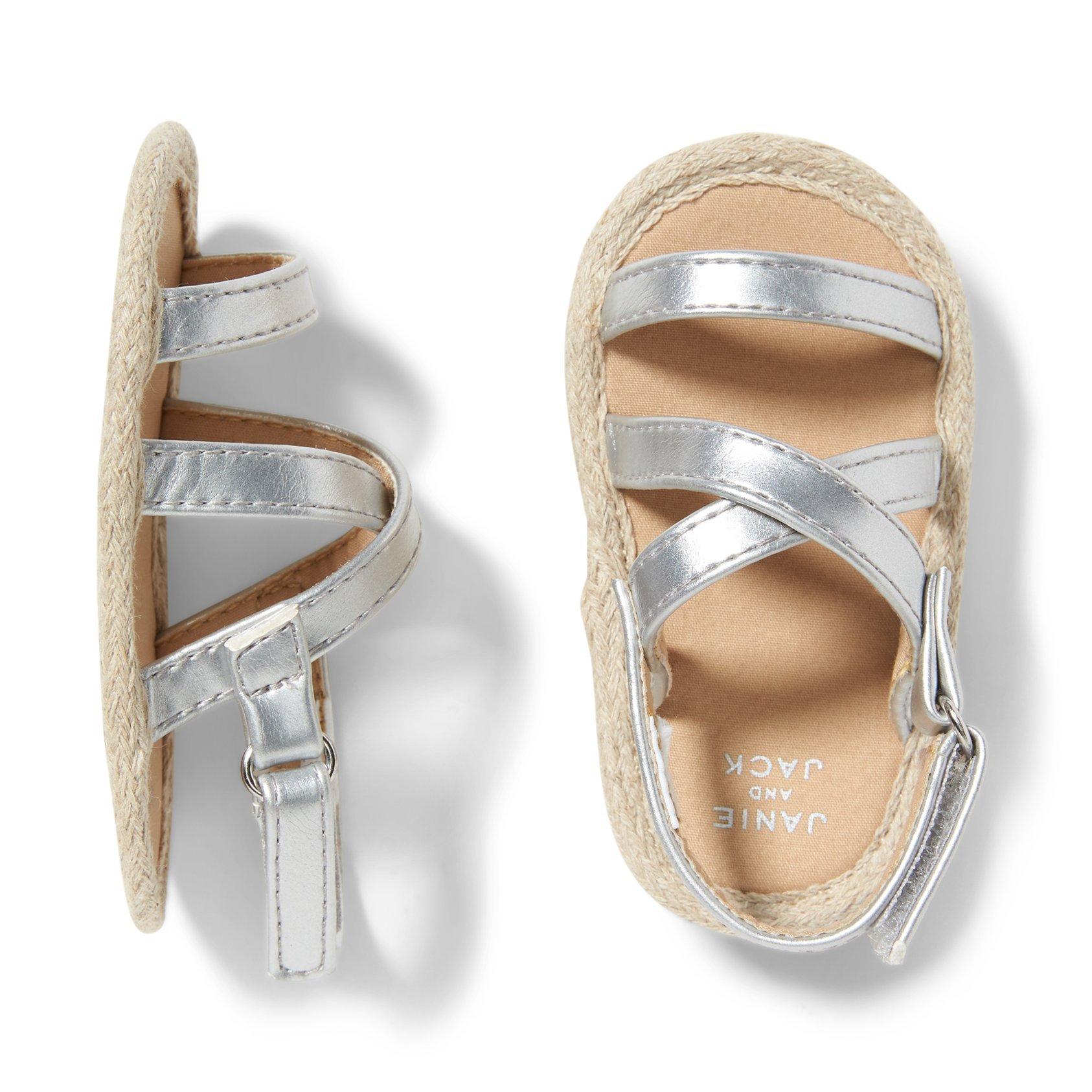 Silver Strap Sandal