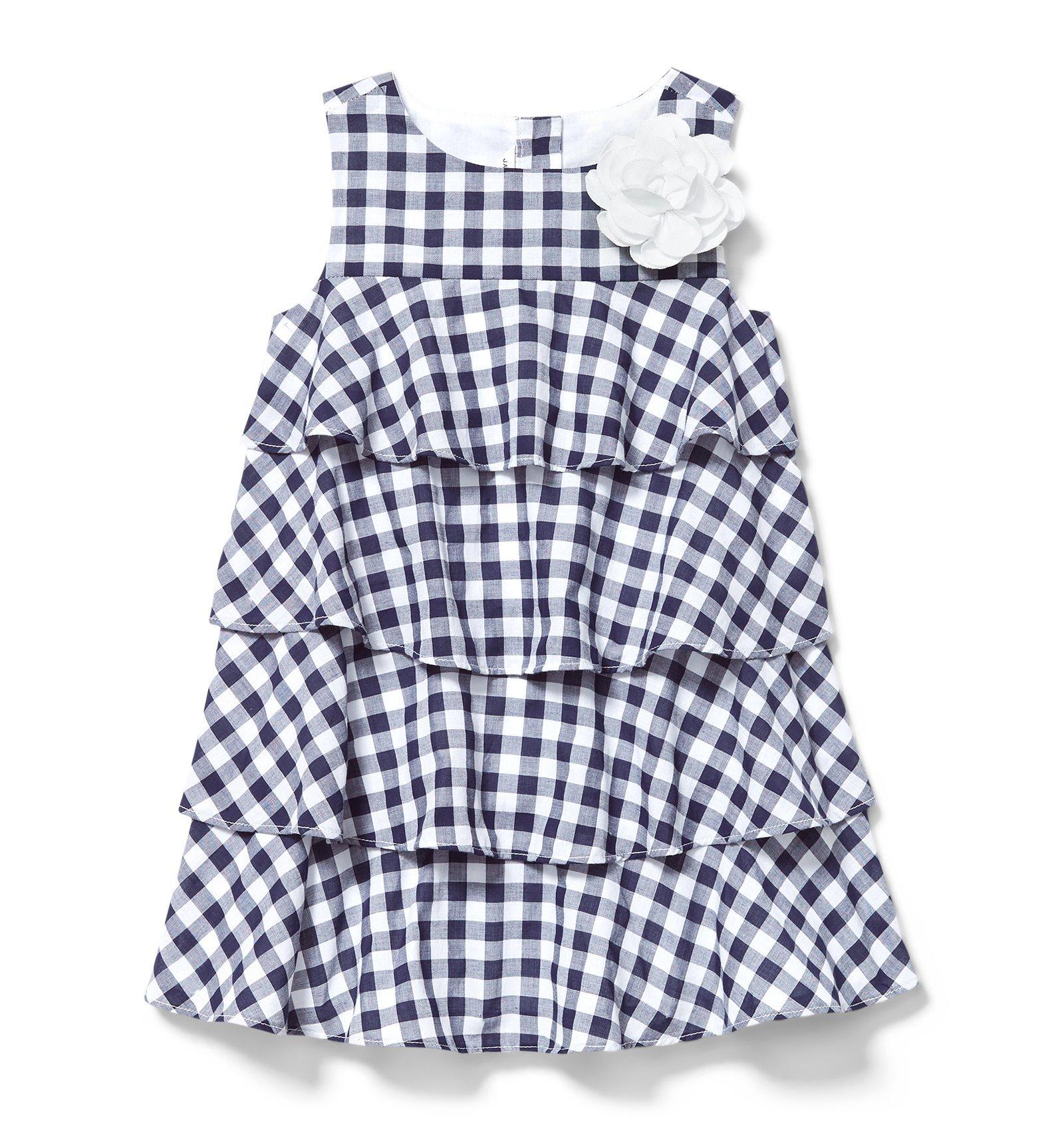 Gingham Tiered Ruffle Dress image number 0