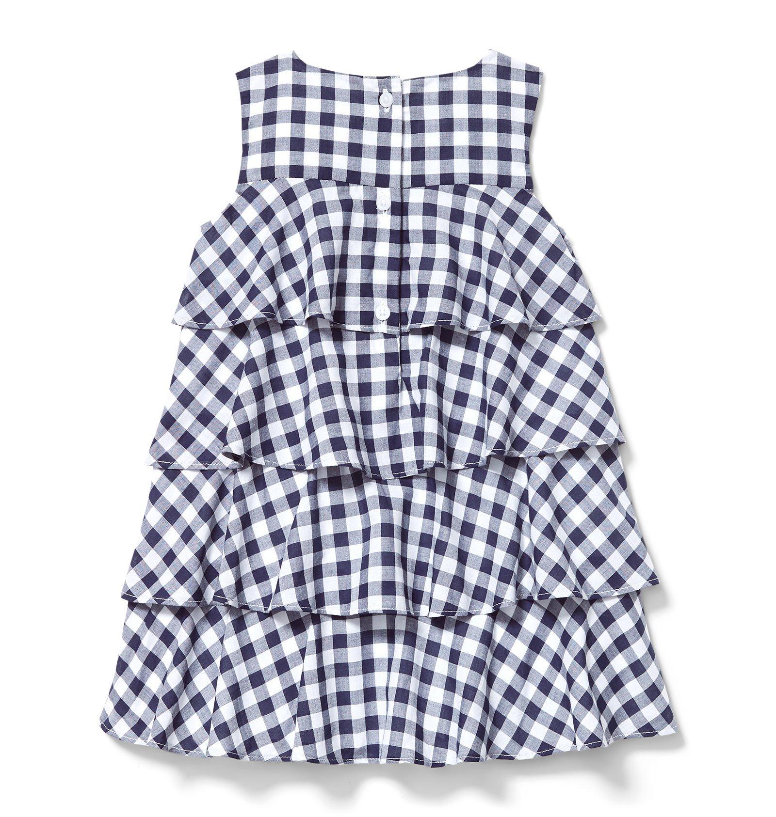 Gingham Tiered Ruffle Dress image number 1