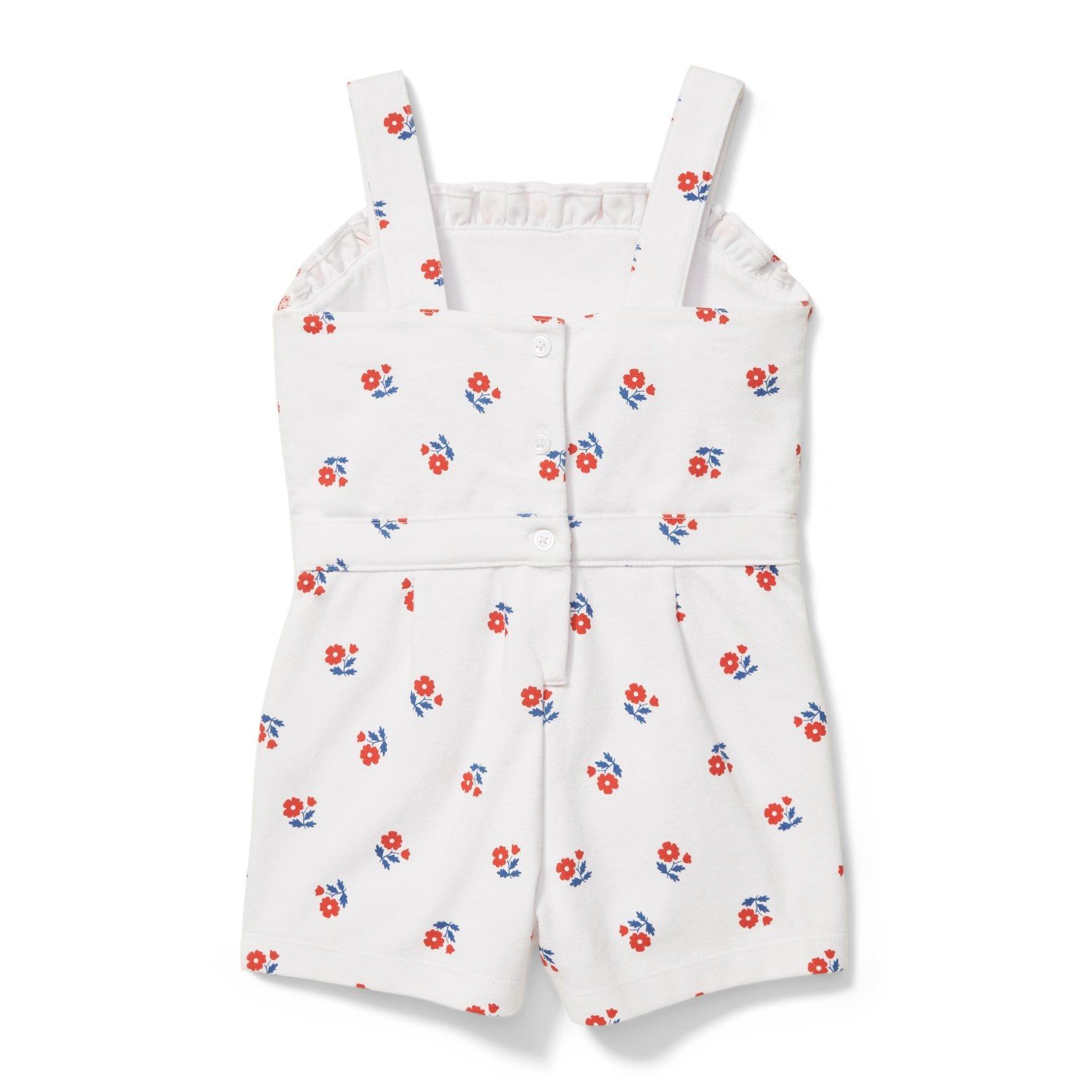 Flower Print Romper image number 1