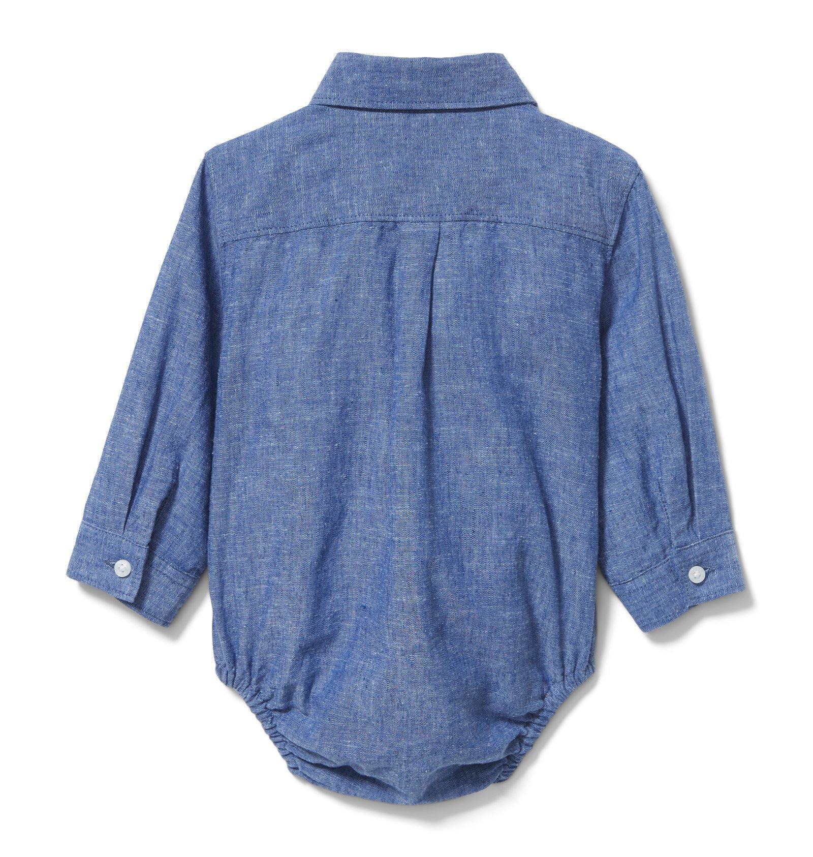 Linen Chambray Bodysuit image number 1