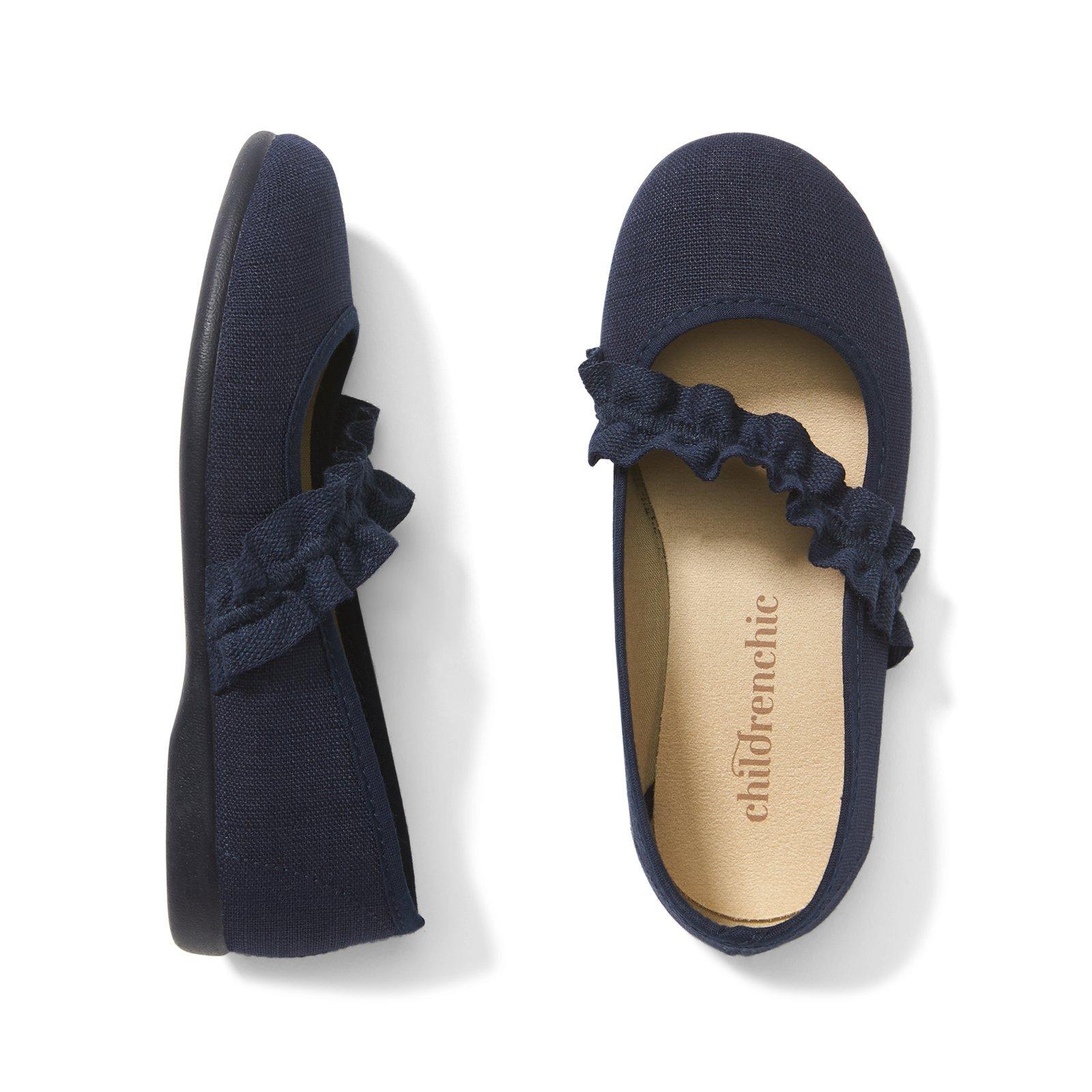 Childrenchic® Ruched Grosgrain Mary Jane Flat image number 0
