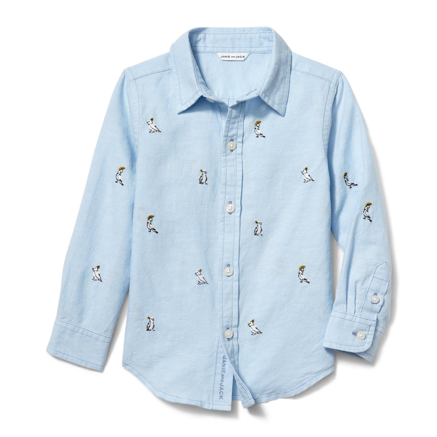Embroidered Linen Shirt image number 0