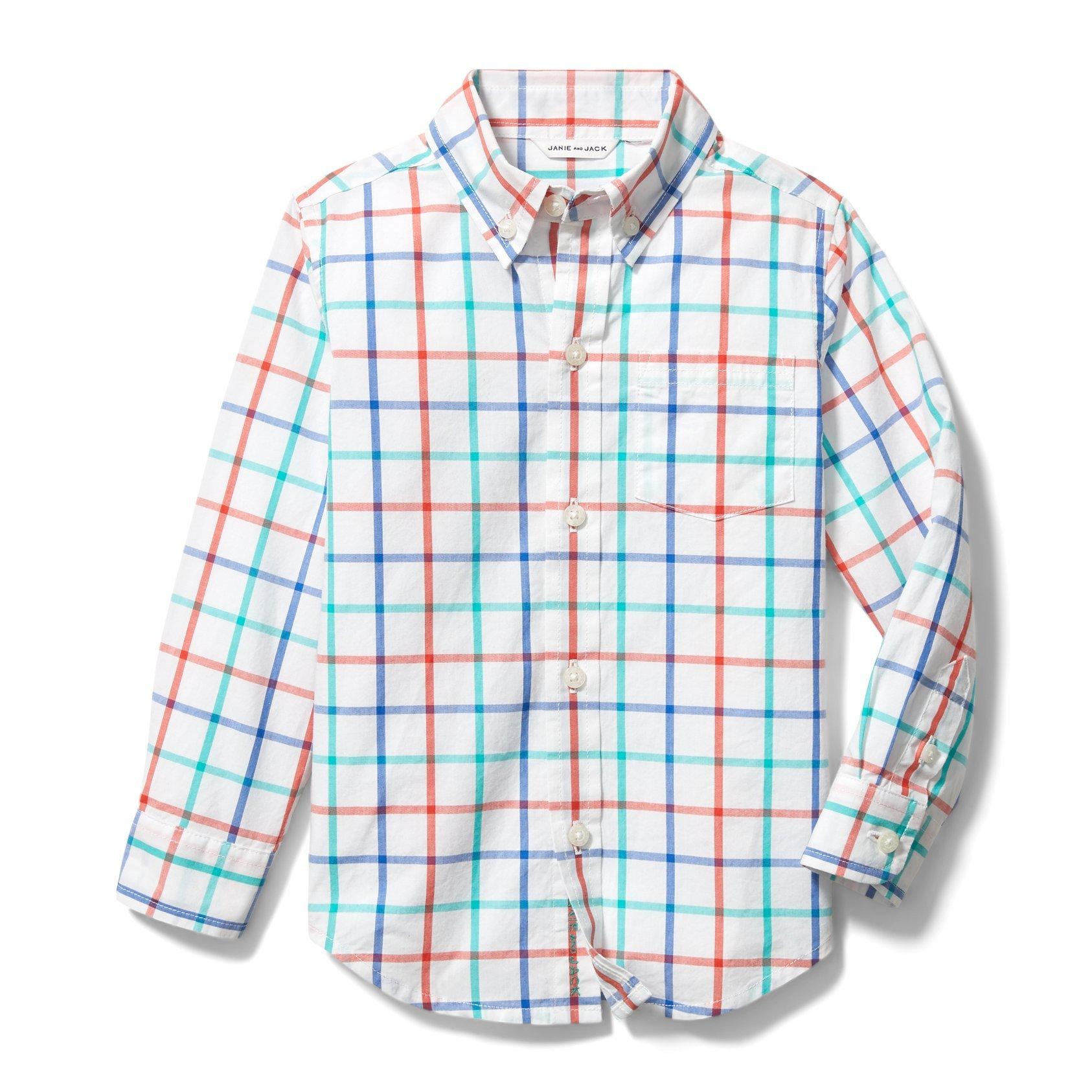 Plaid Poplin Shirt  image number 0