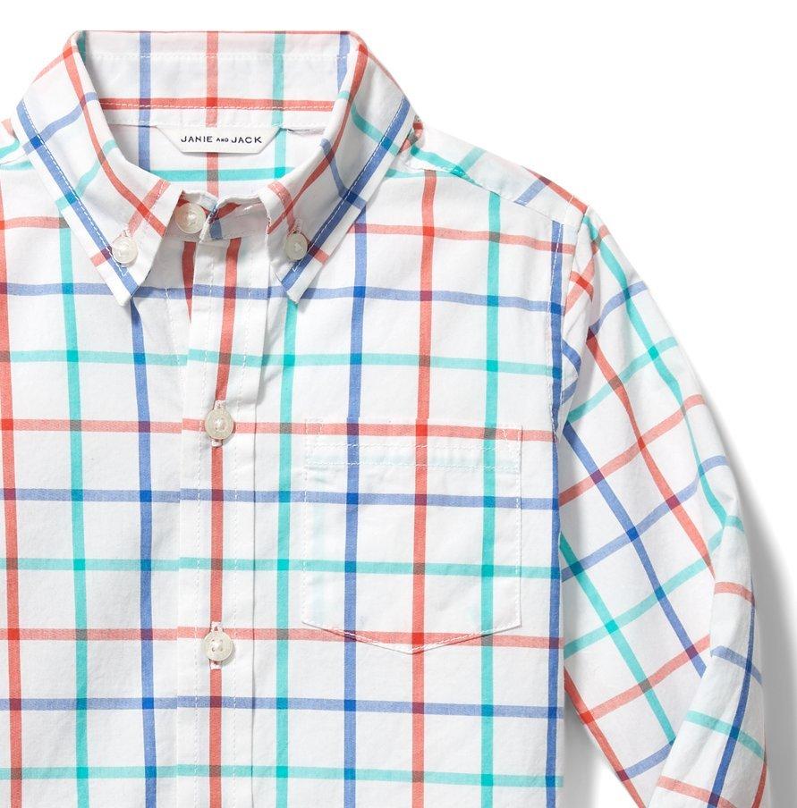 Plaid Poplin Shirt  image number 1