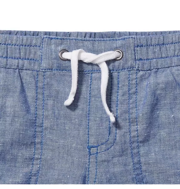 Chambray Linen Pull-On Short image number 1