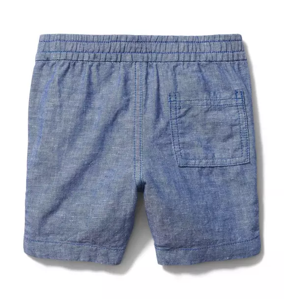 Chambray Linen Pull-On Short image number 3