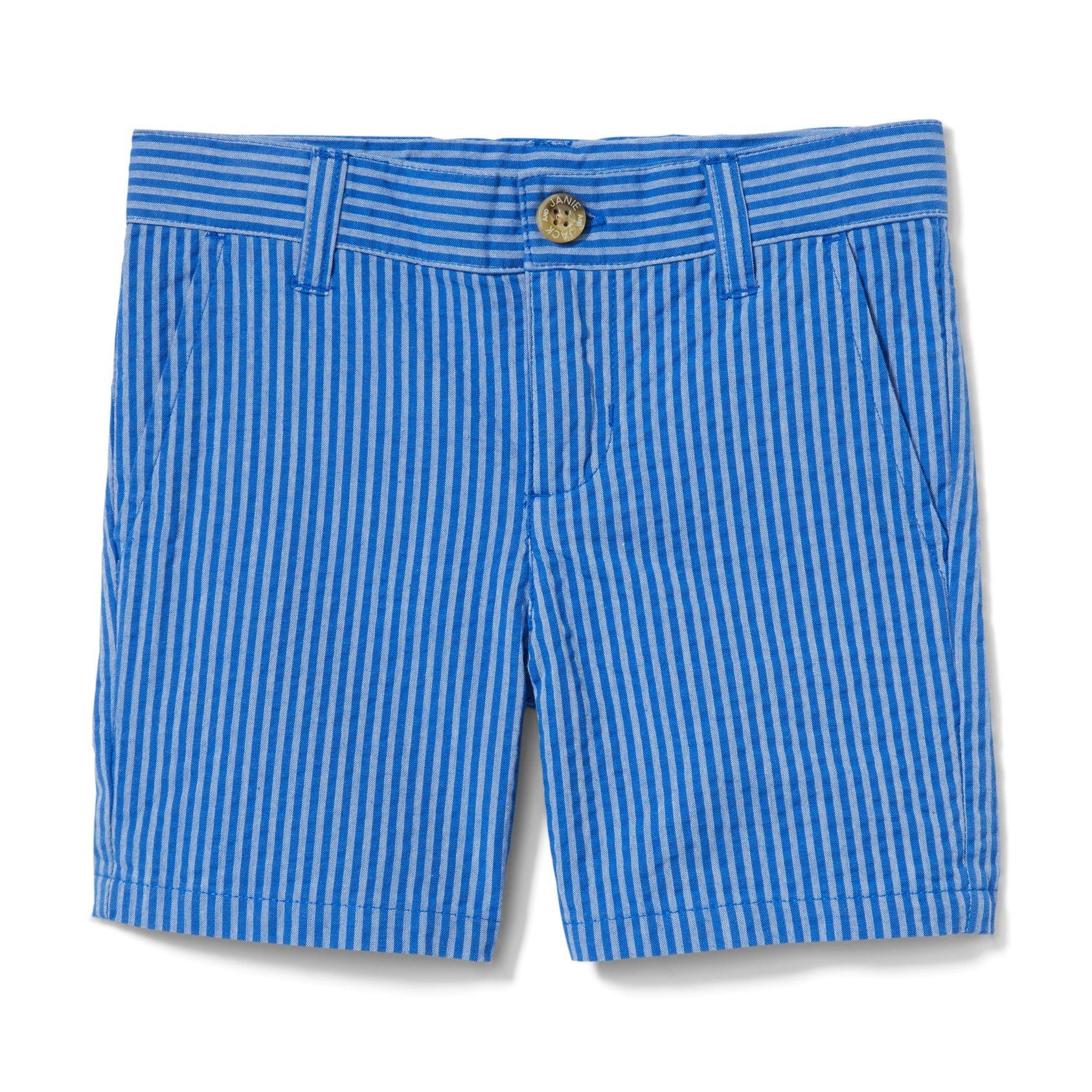 Striped Seersucker Short image number 0