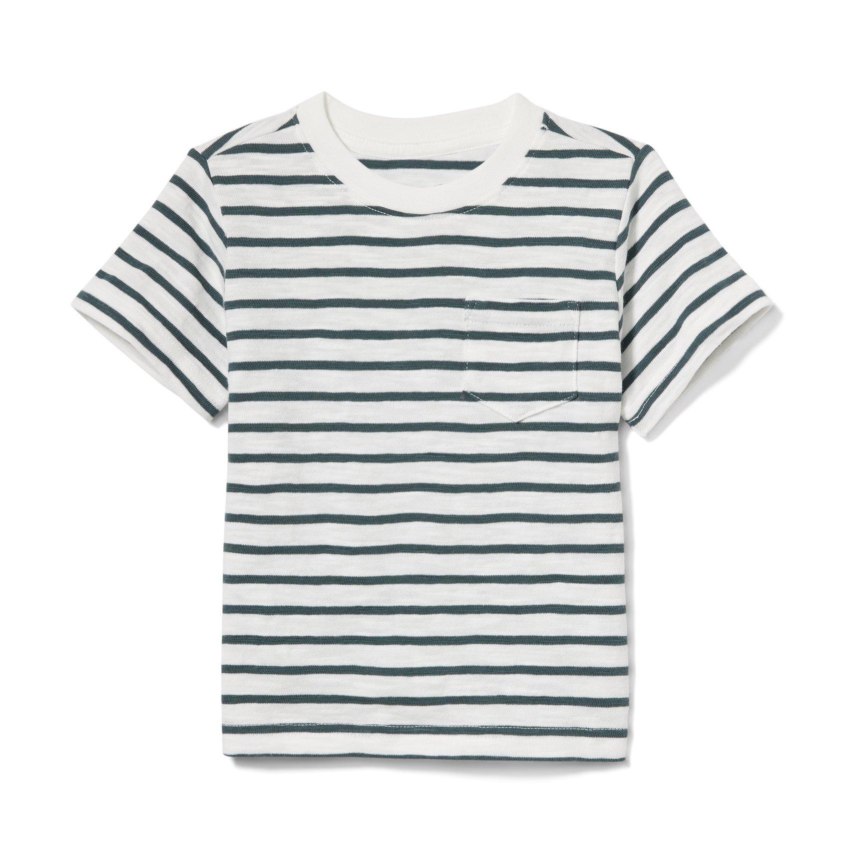 Striped Slub Pocket Tee image number 0