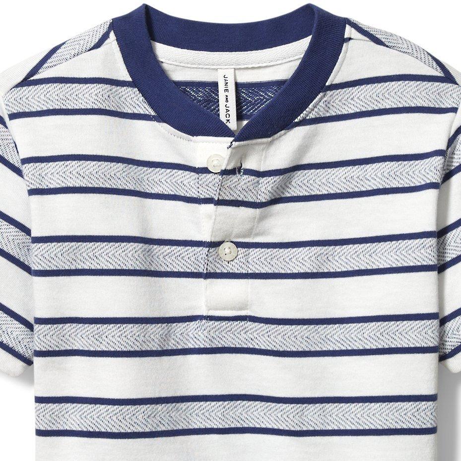 Striped Henley Tee image number 1