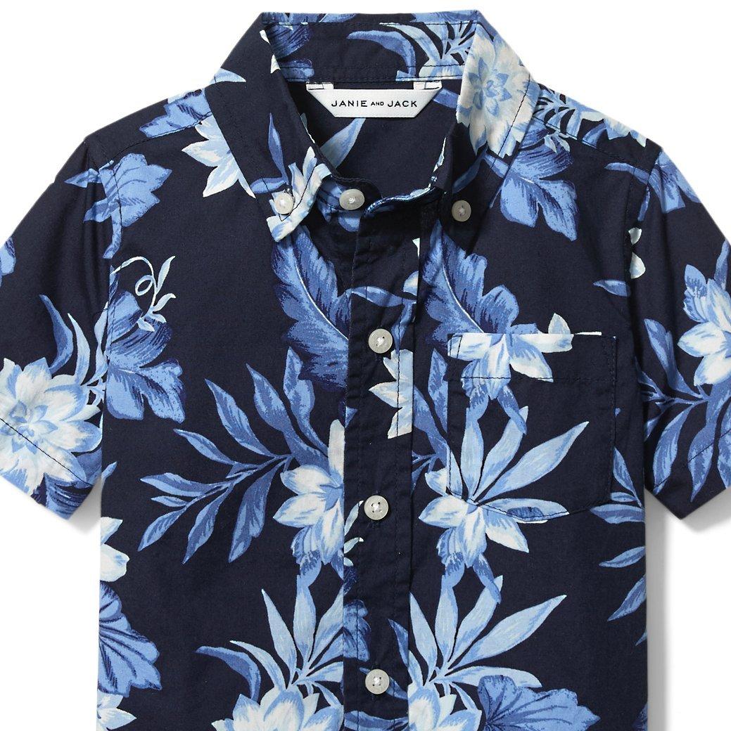 Tropical Floral Poplin Shirt image number 1