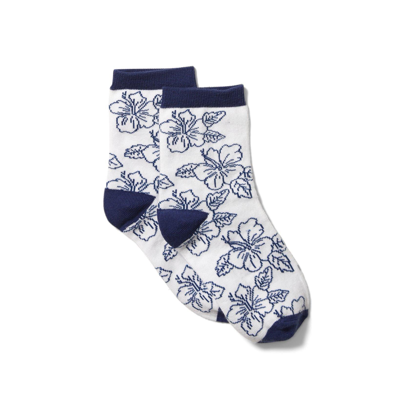 Hibiscus Floral Sock image number 0