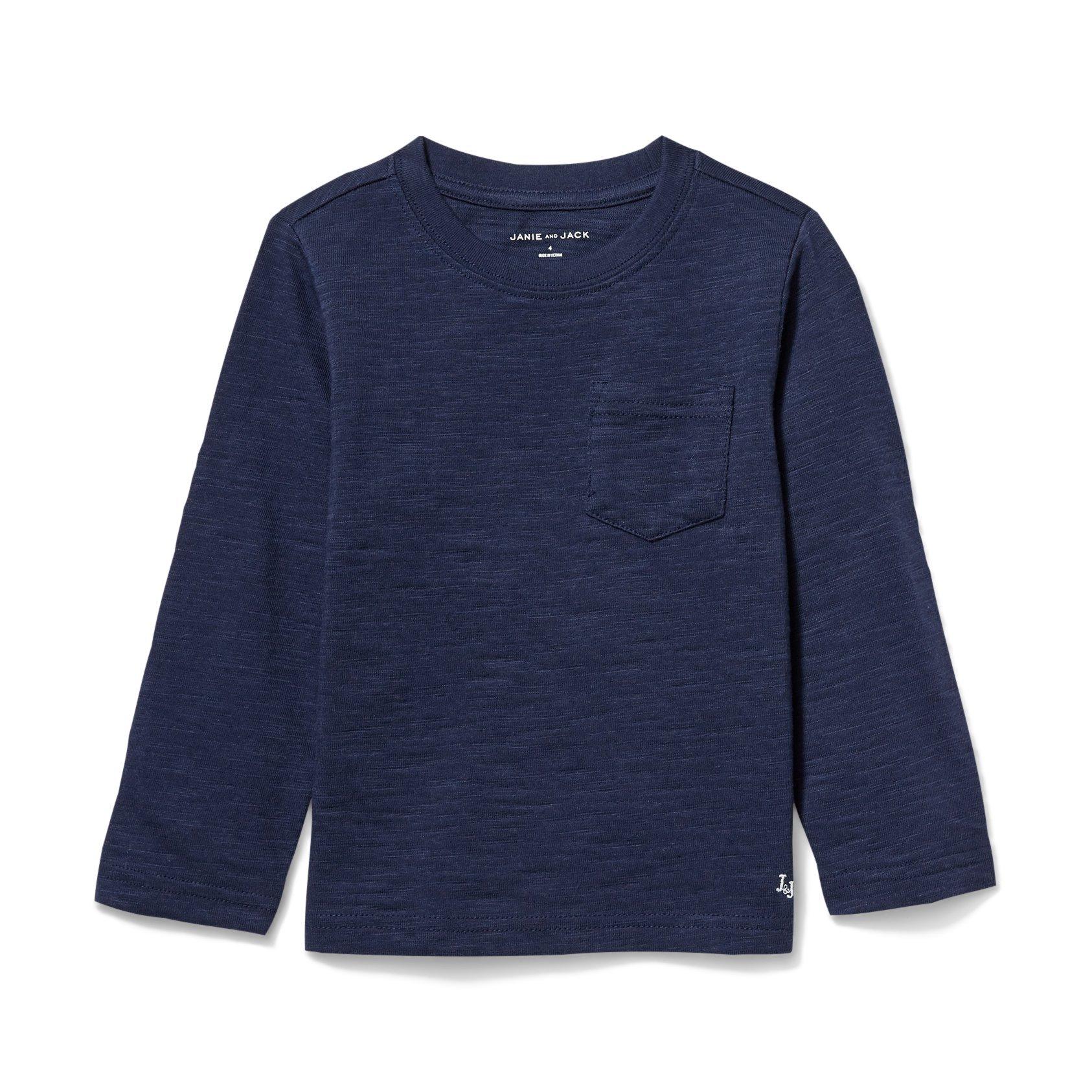 Long Sleeve Slub Pocket Tee image number 0