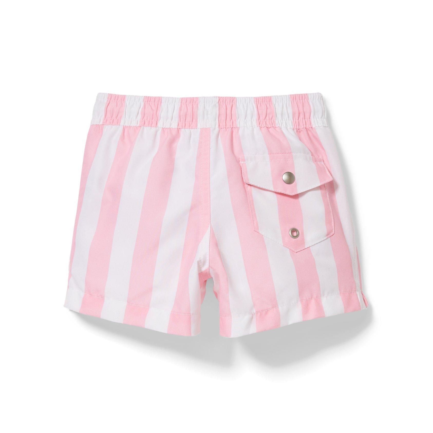 Pink Striped Swim Trunk image number 1
