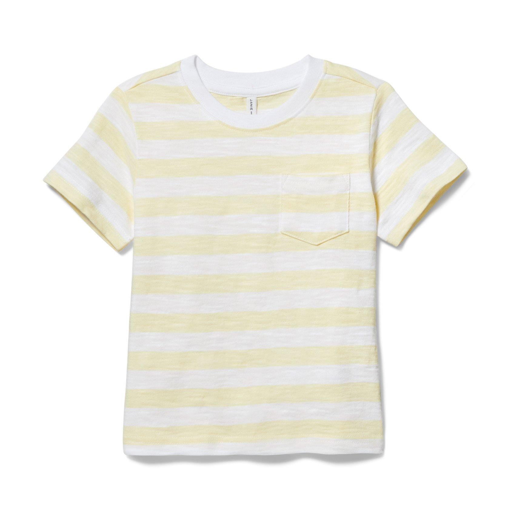 Striped Slub Pocket Tee image number 0