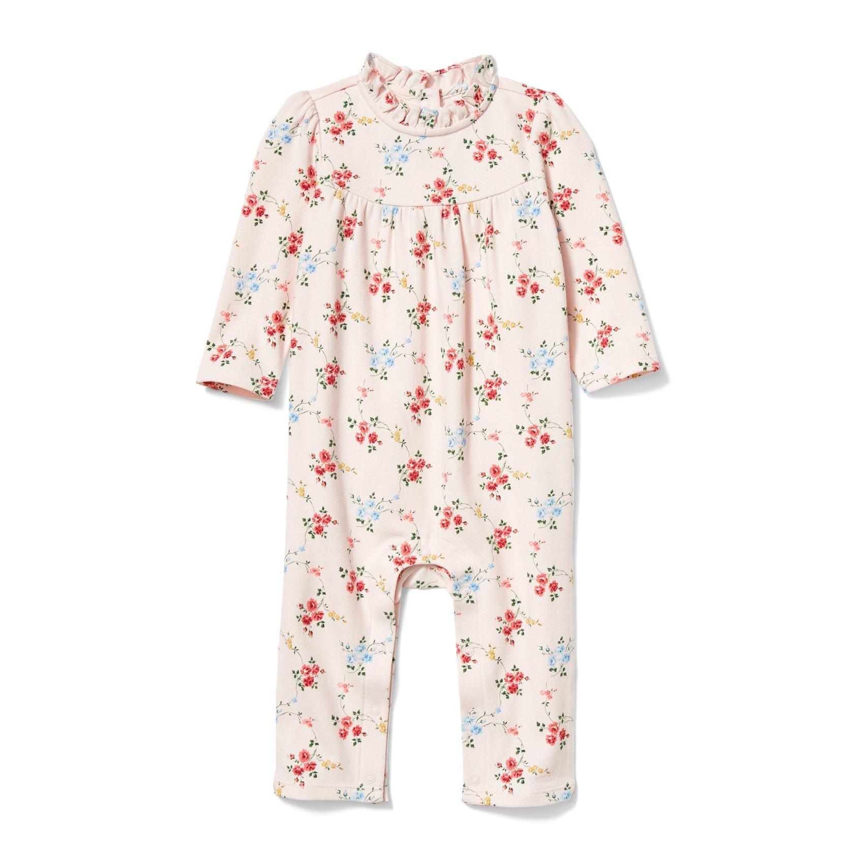 Baby Floral Ruffle 1-Piece image number 0