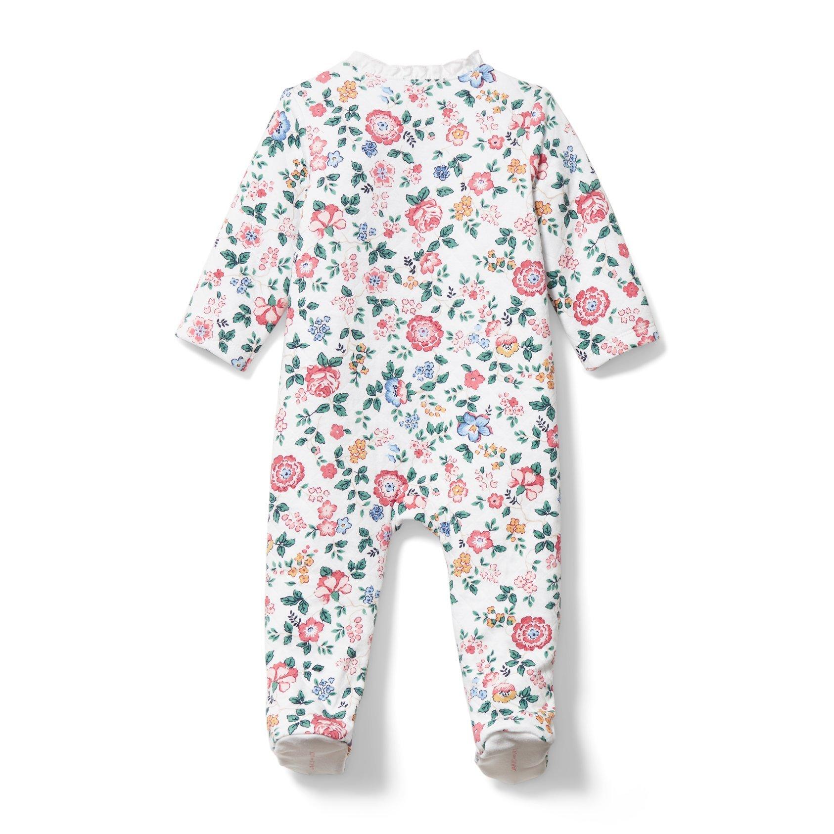 Baby Floral Footed 1-Piece image number 2
