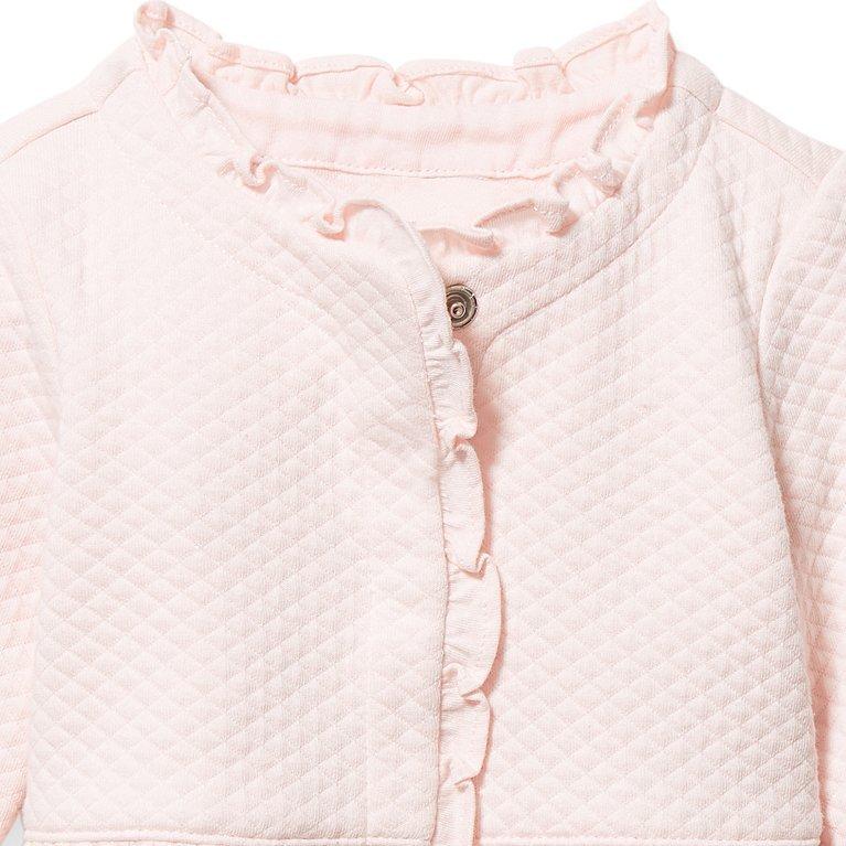 Baby Quilted Peplum Cardigan image number 1