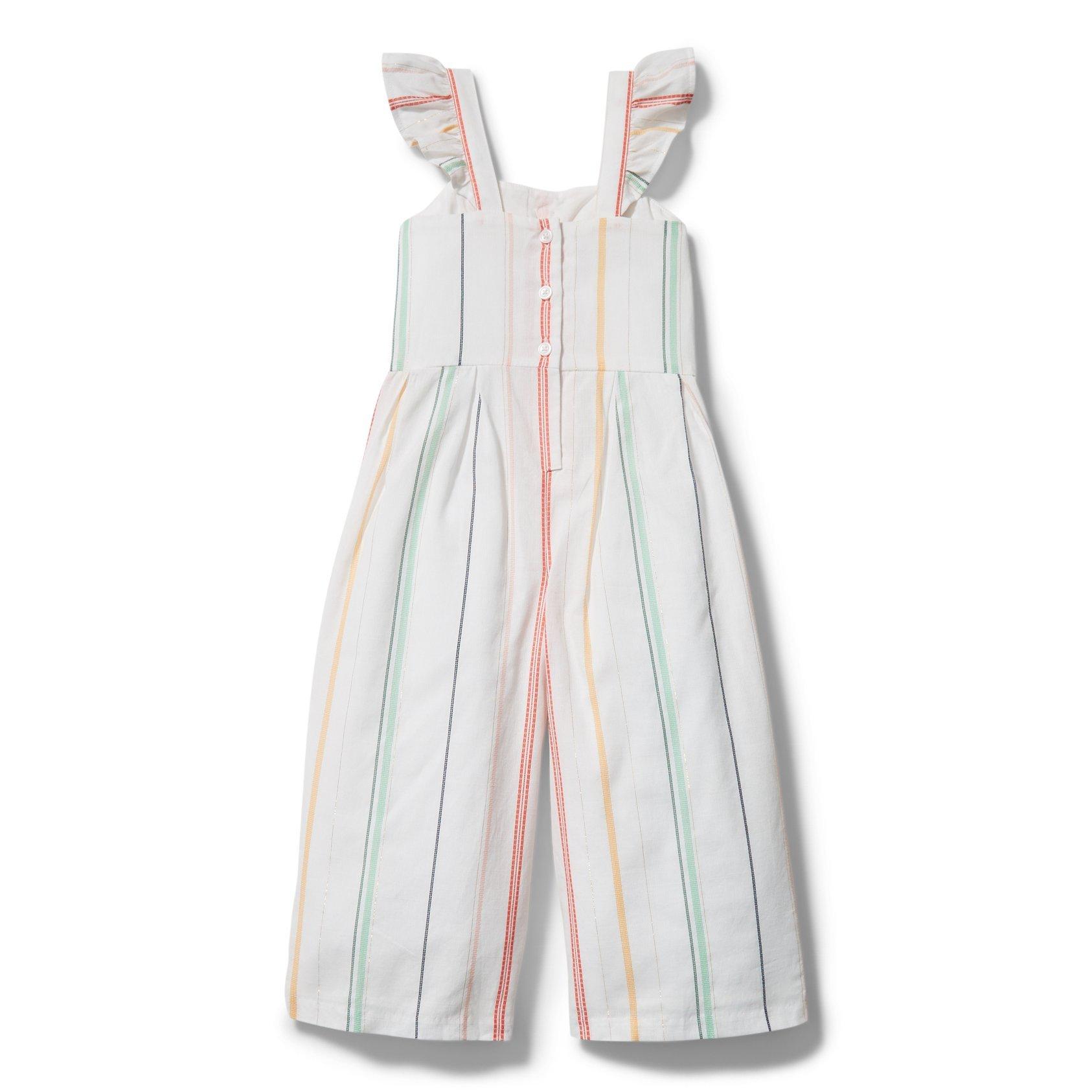Striped Bow Jumpsuit image number 1
