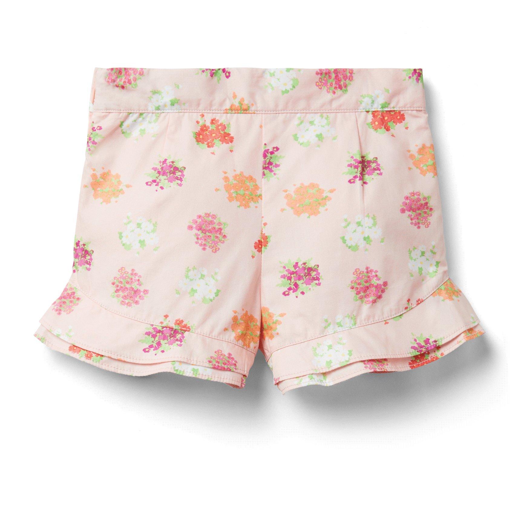 Floral Ruffle Hem Short  image number 3