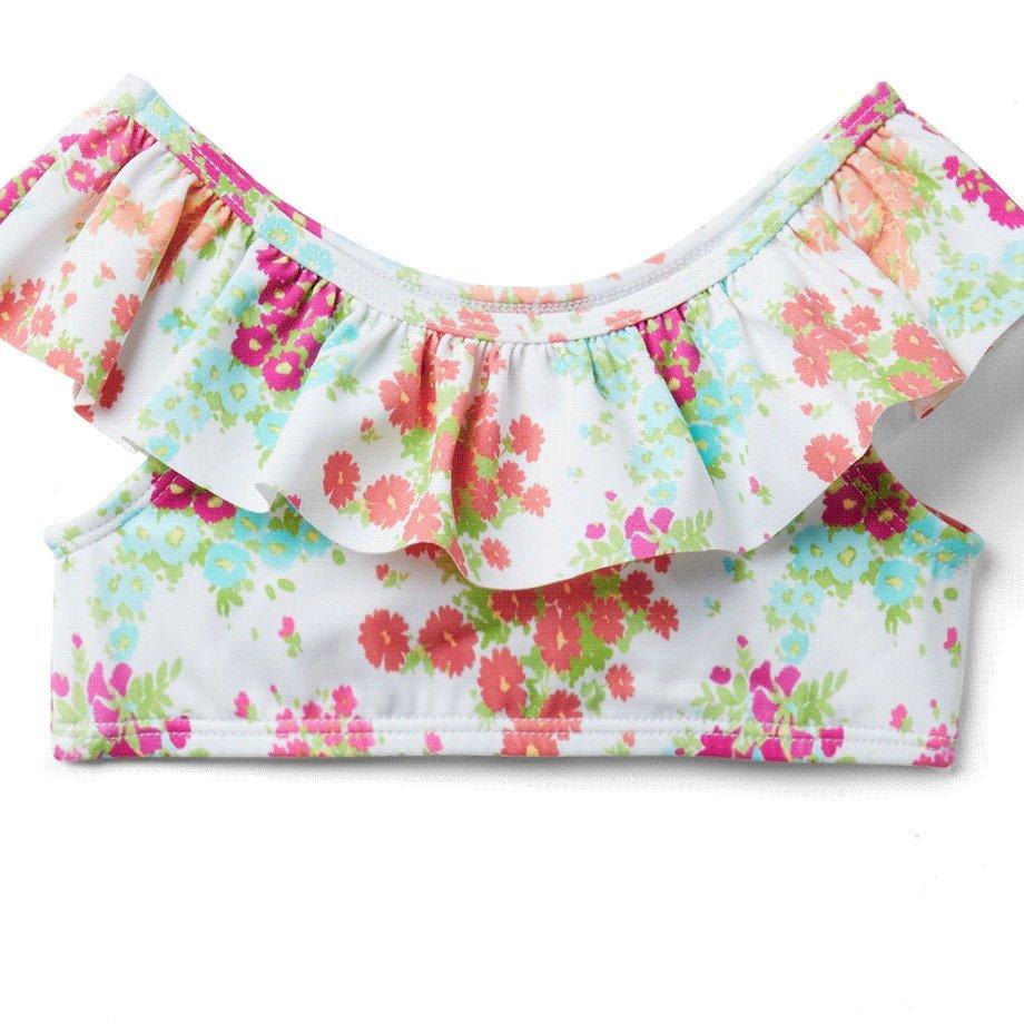 Floral Ruffle 2-Piece Swimsuit image number 1