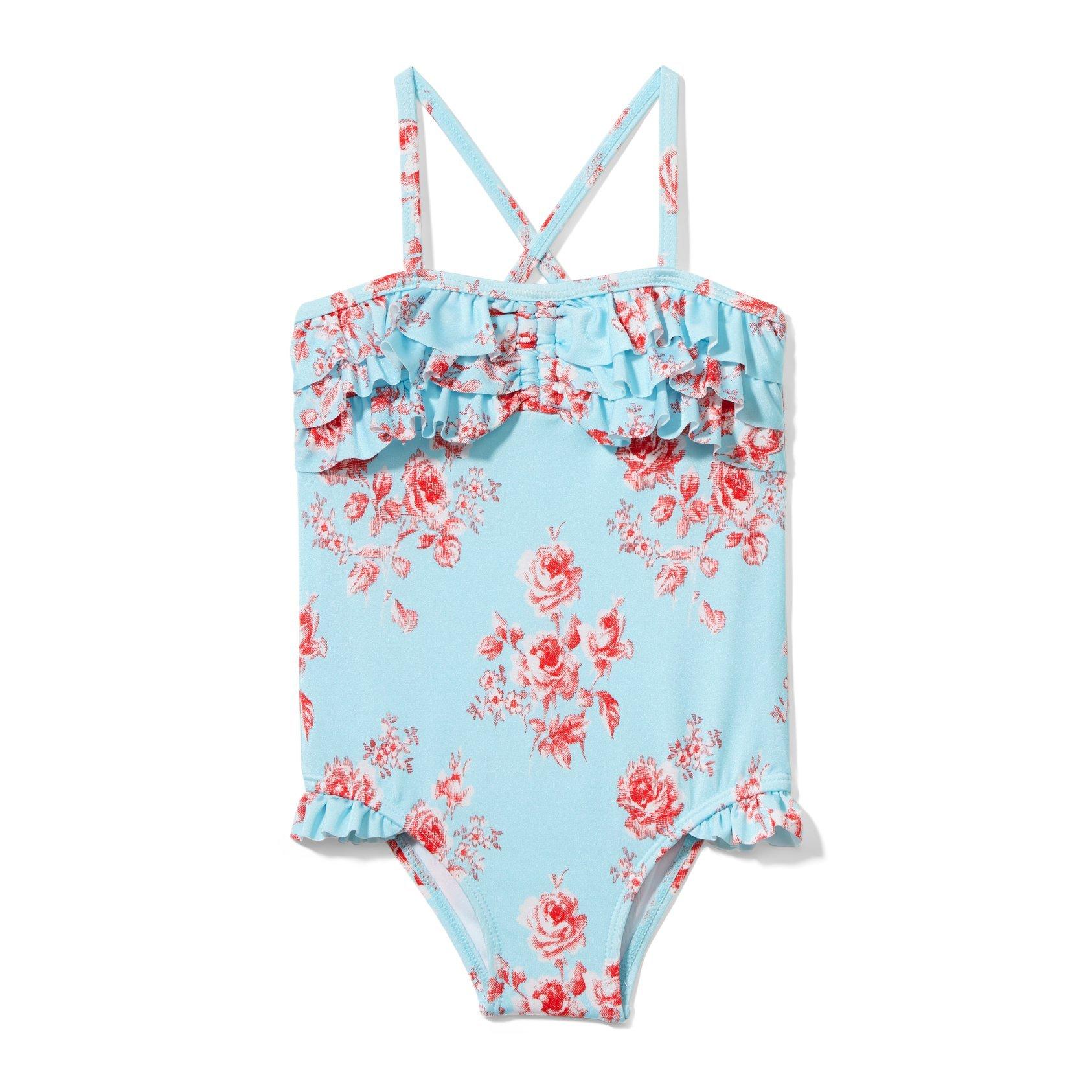 ruffle girl bathing suits