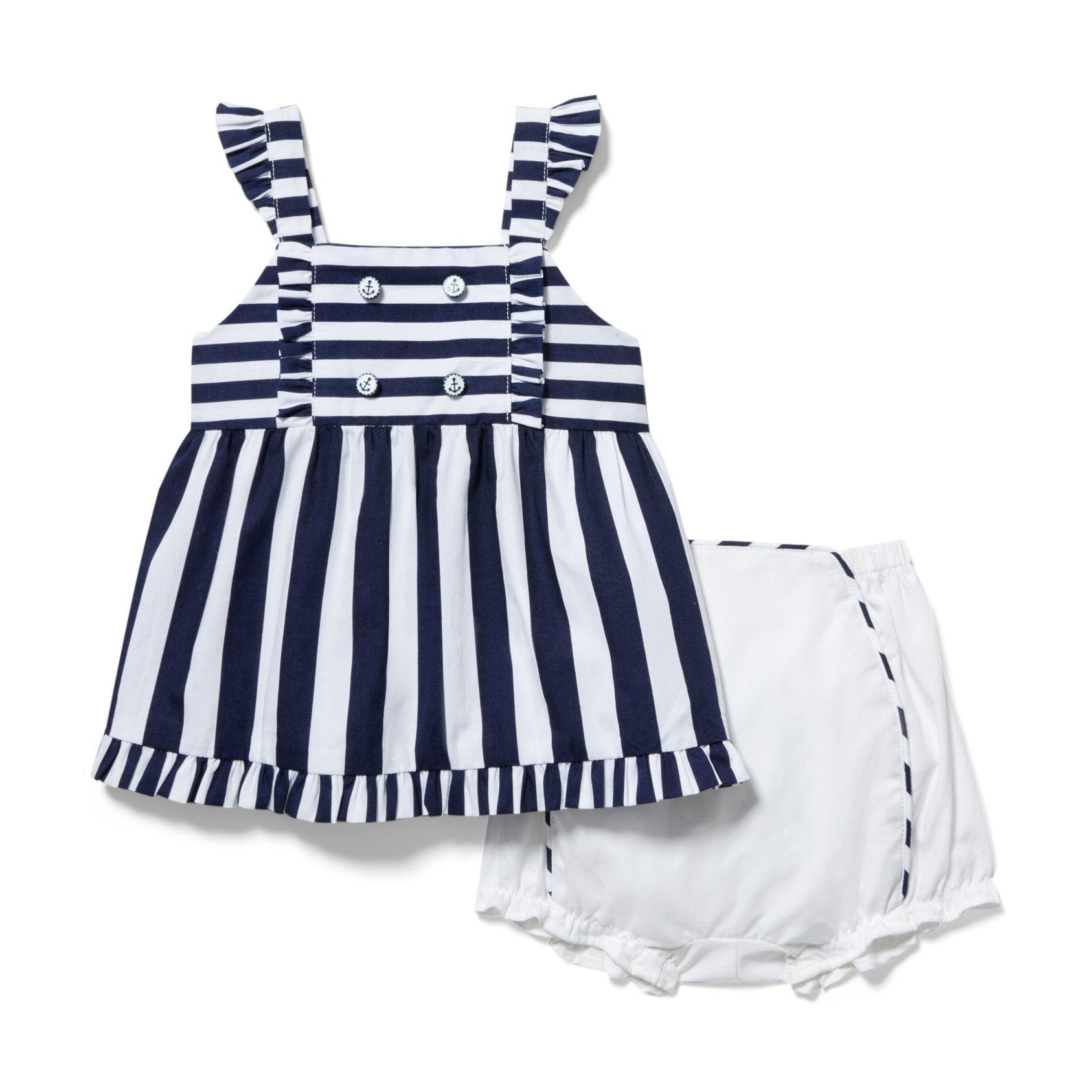 Newborn Merchant Marine Stripe Baby Striped Matching Set by Janie and Jack