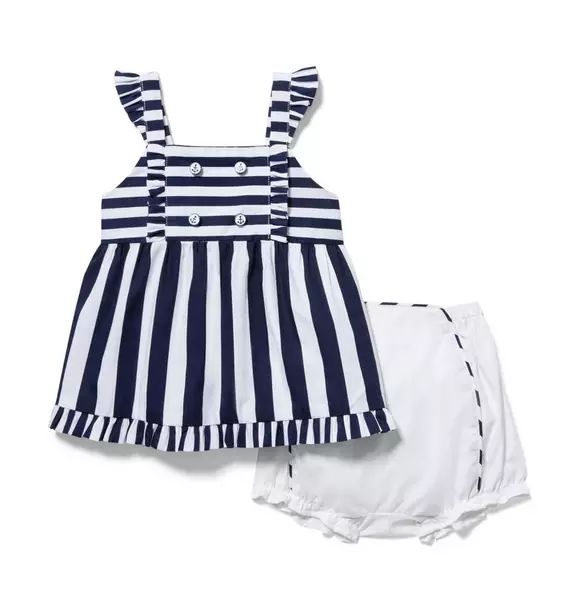 Baby Striped Matching Set image number 0