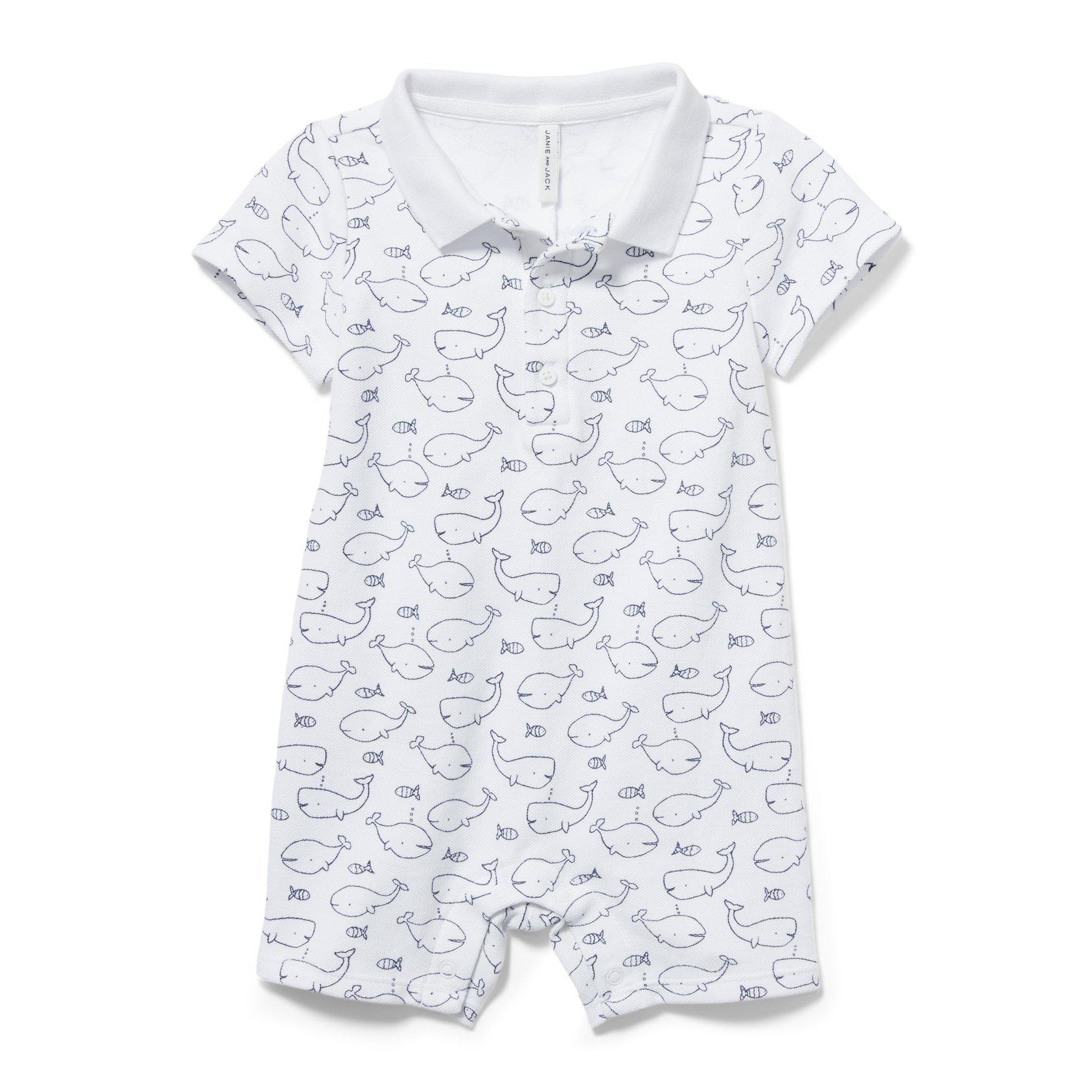 Baby Whale Print 1-Piece image number 0
