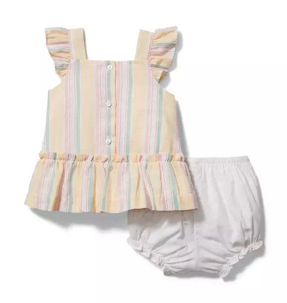Baby Striped Matching Set  image number 2