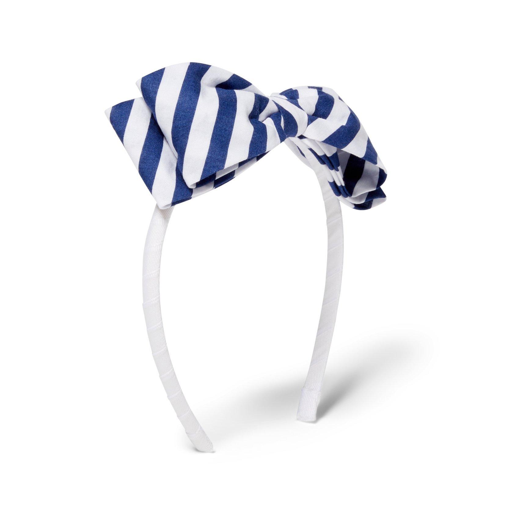 Striped Bow Headband image number 0