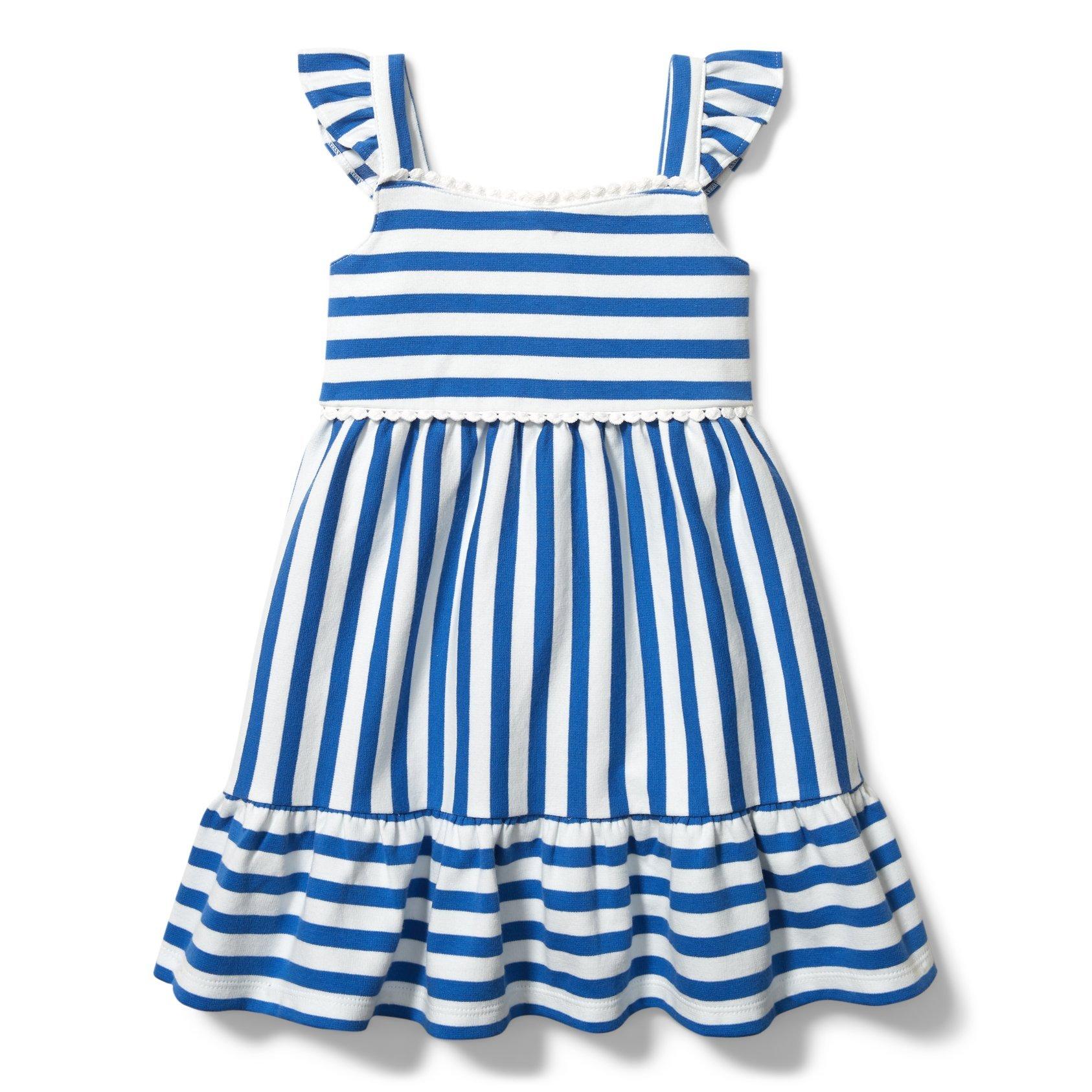 Striped Ruffle Dress image number 0